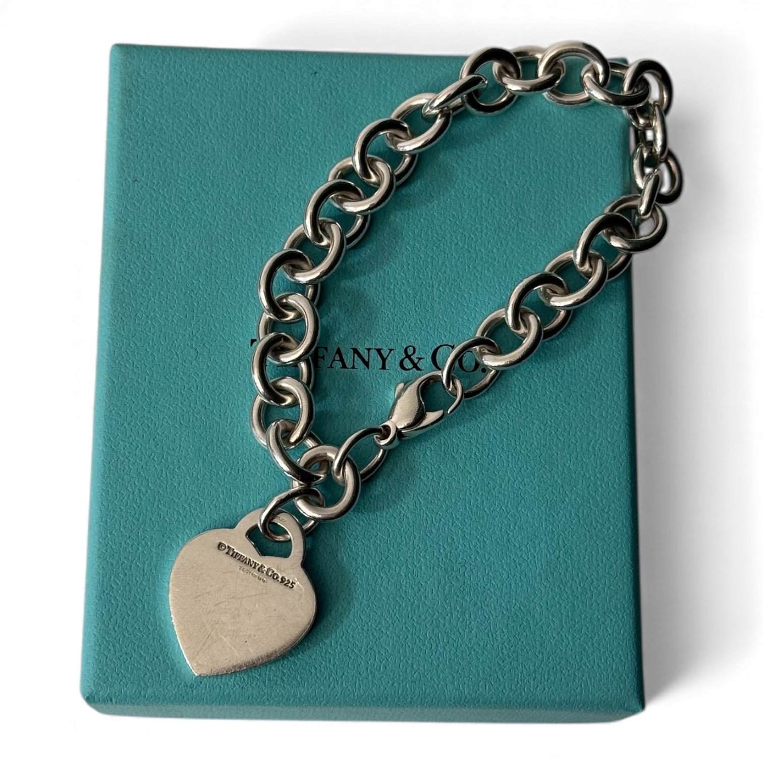 Tiffany & Co - Bracelet charm plaque cœur