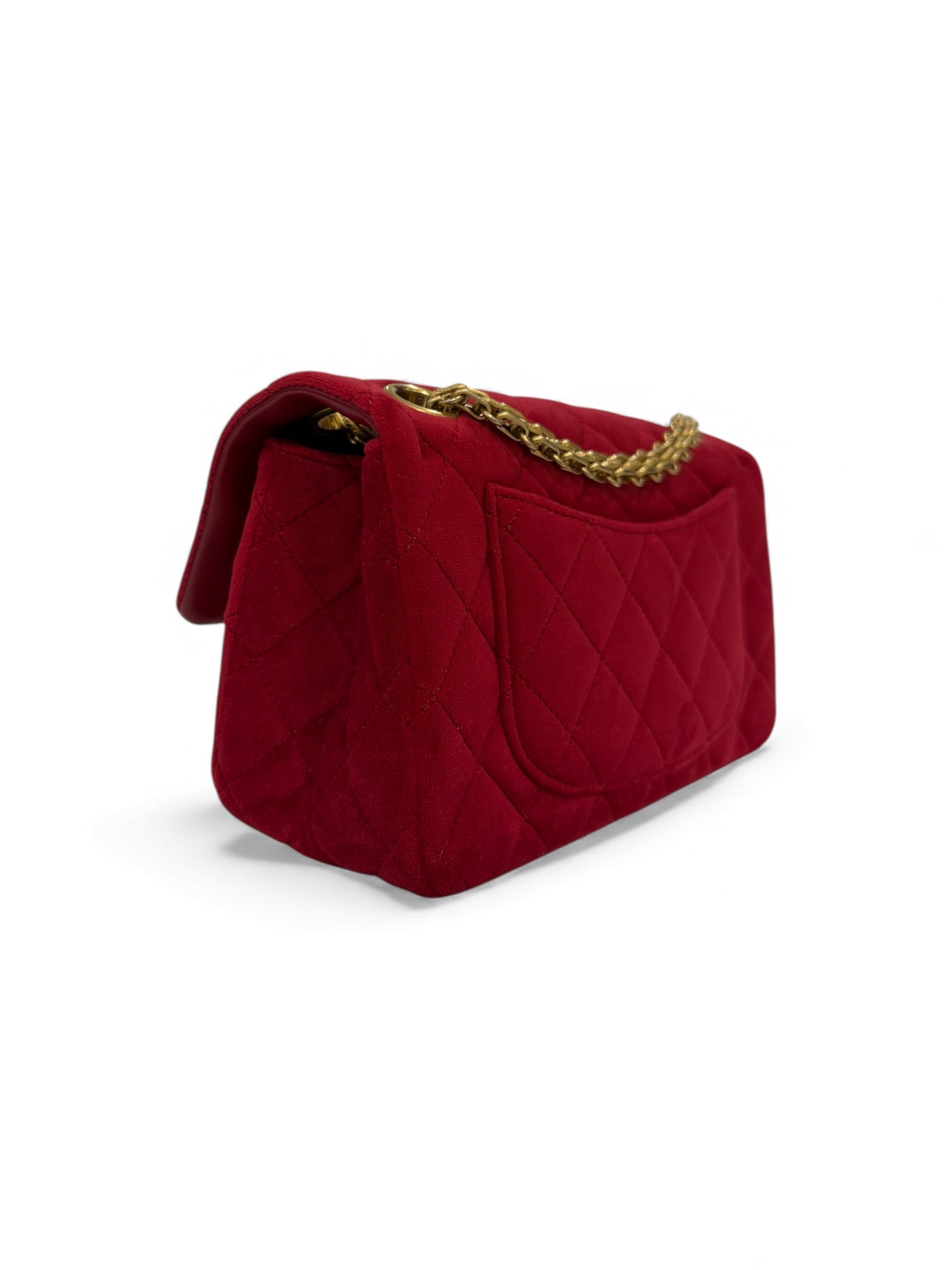 Chanel - Borsa Mini 2.55 da 20 cm in velluto