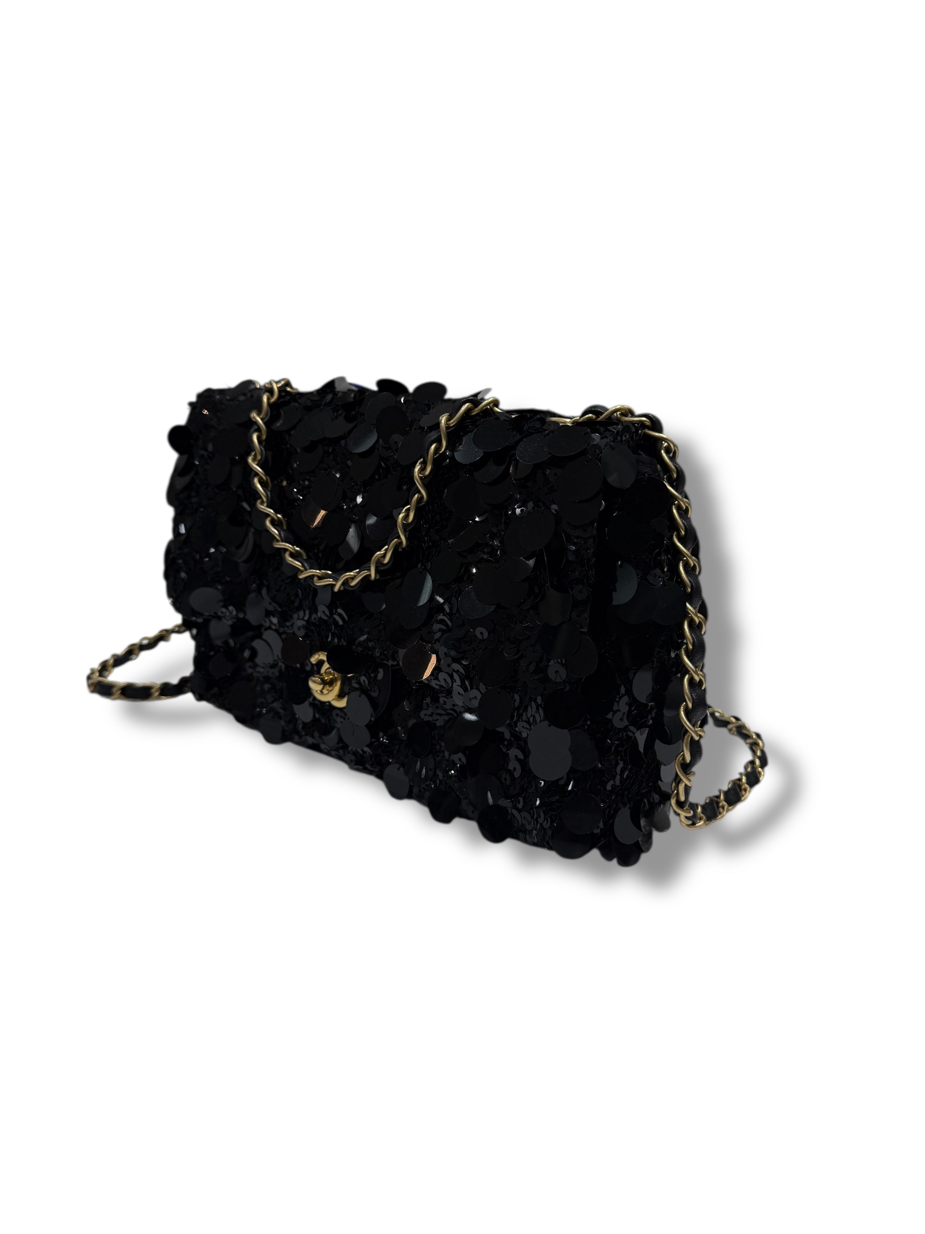 Chanel - Sac Classique Timeless 25 Sequins noirs