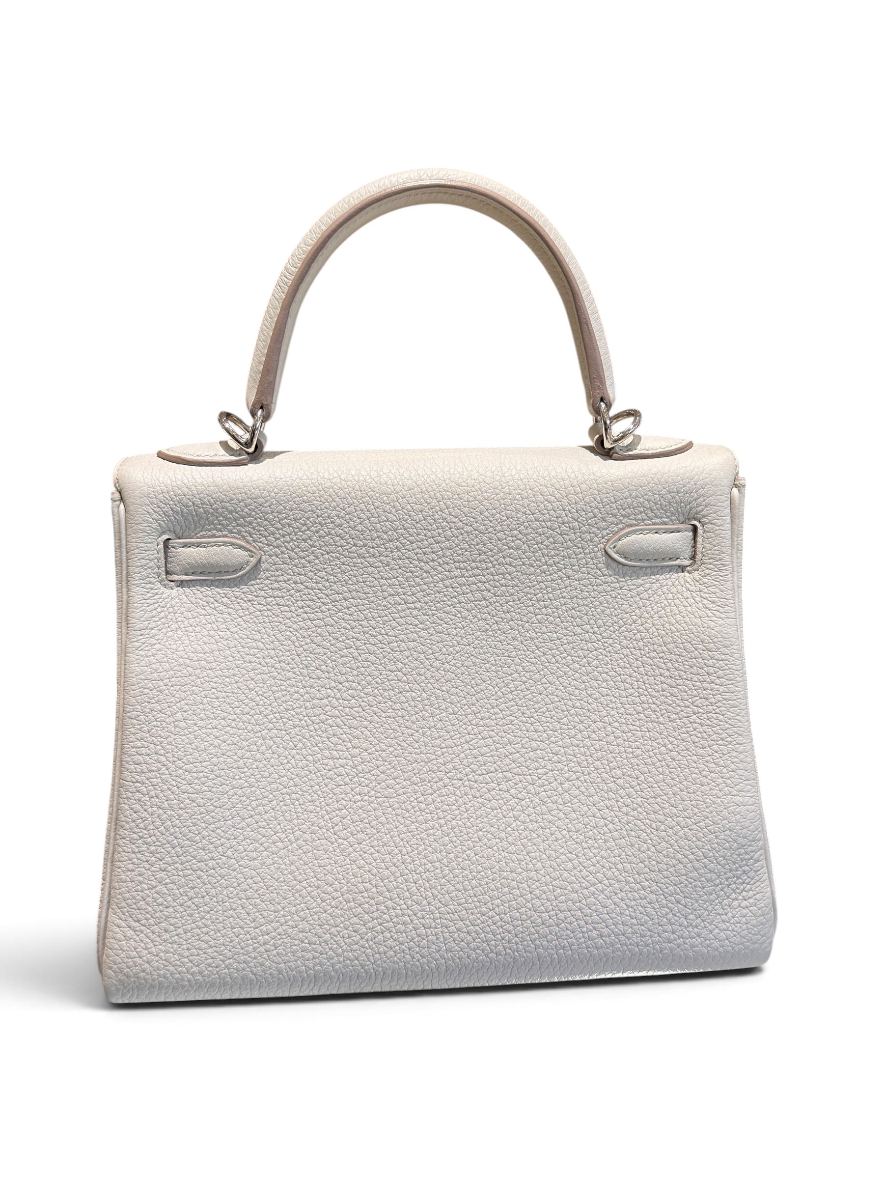Hermès - Sac Kelly 25 Togo Béton