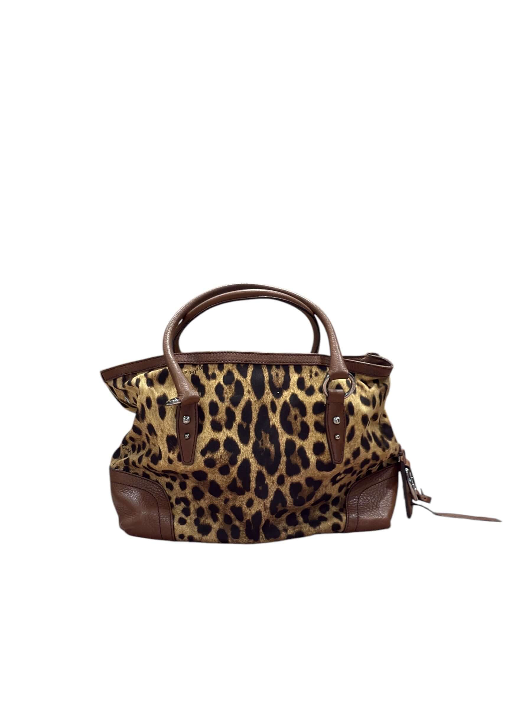 Dolce & Gabbana - Sac cabas en tissus léopard