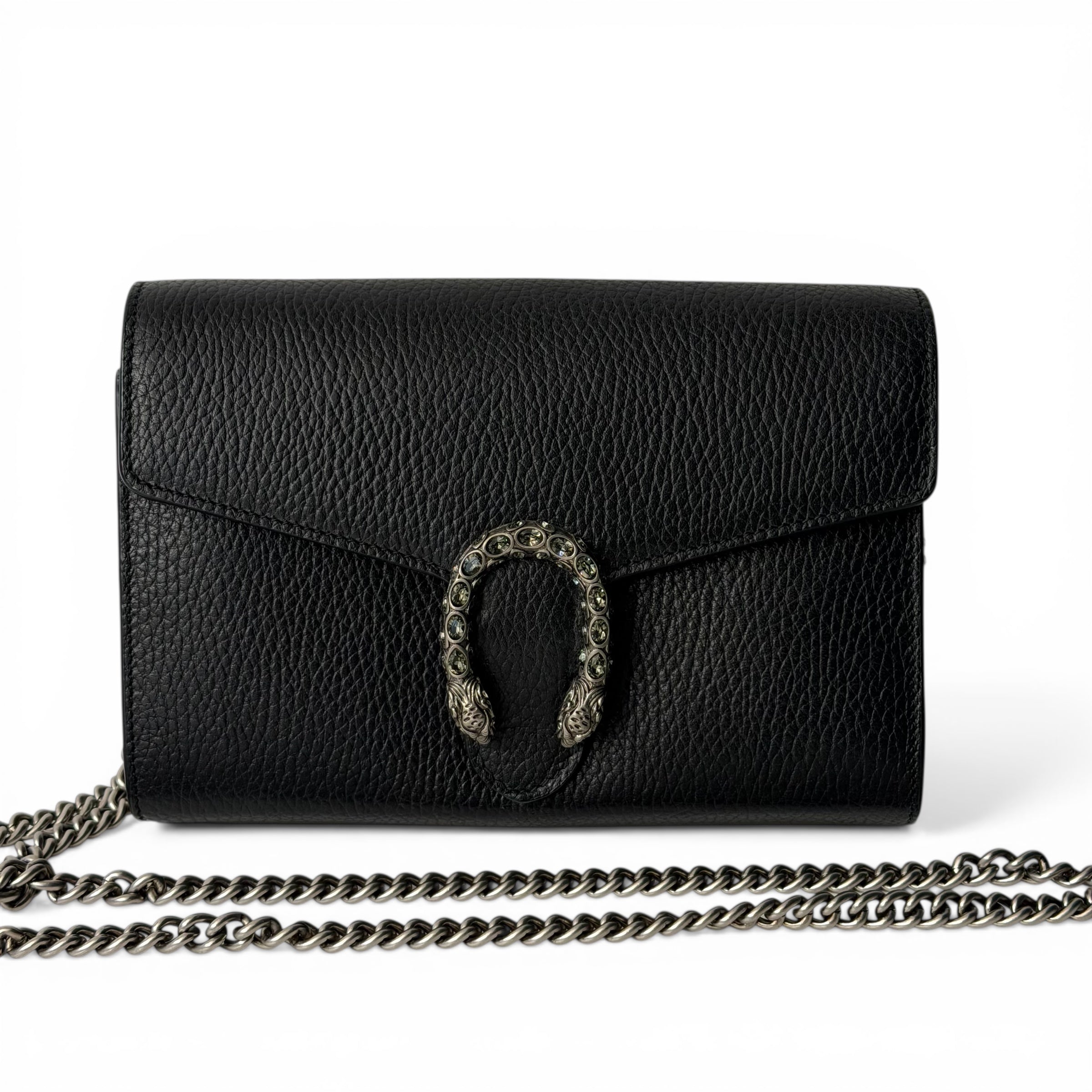 Gucci Sac Wallet on Chain Dionysus Noir | Les Folies d’Eugénie
