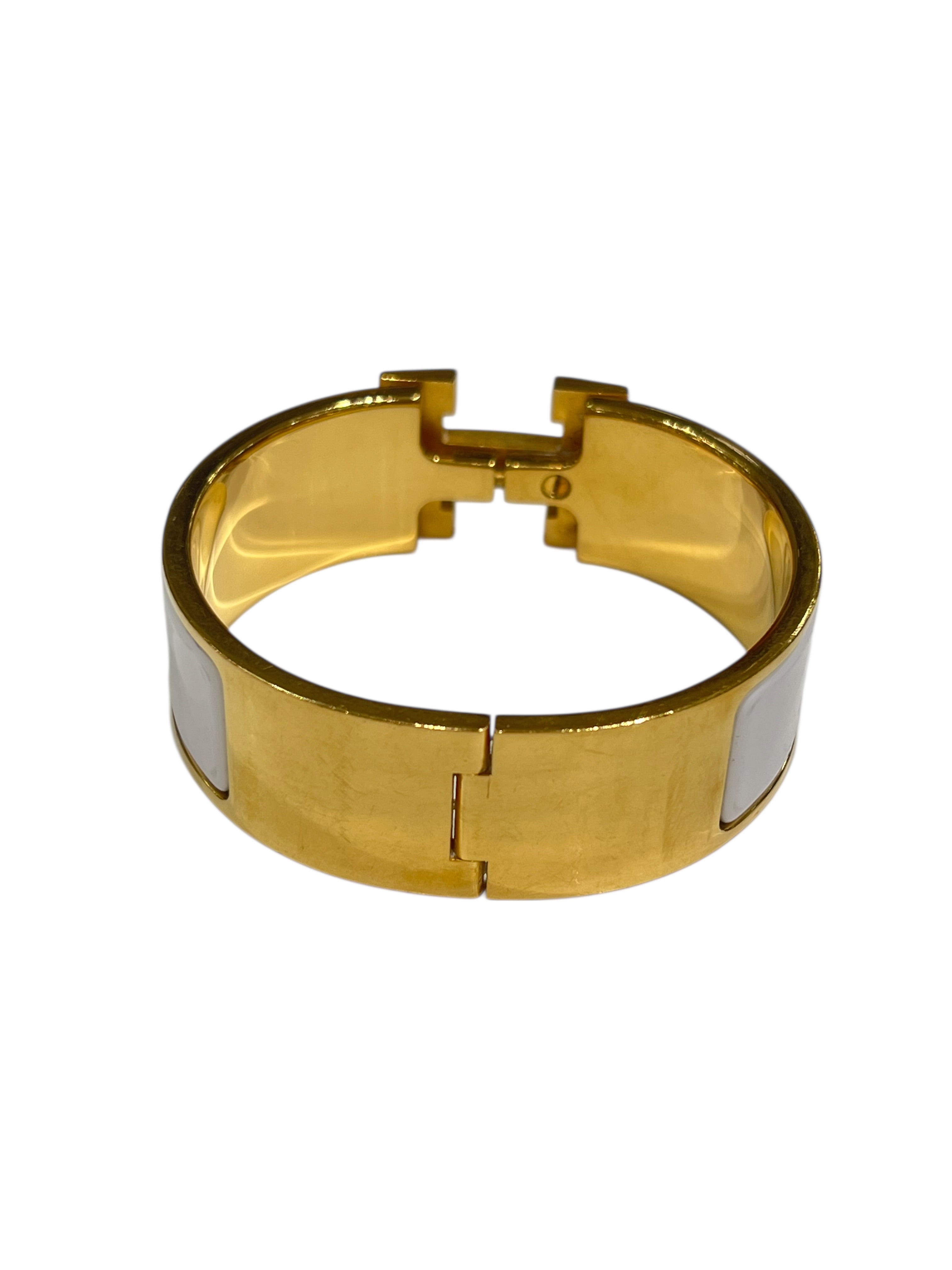 Hermès - clic clac blanc