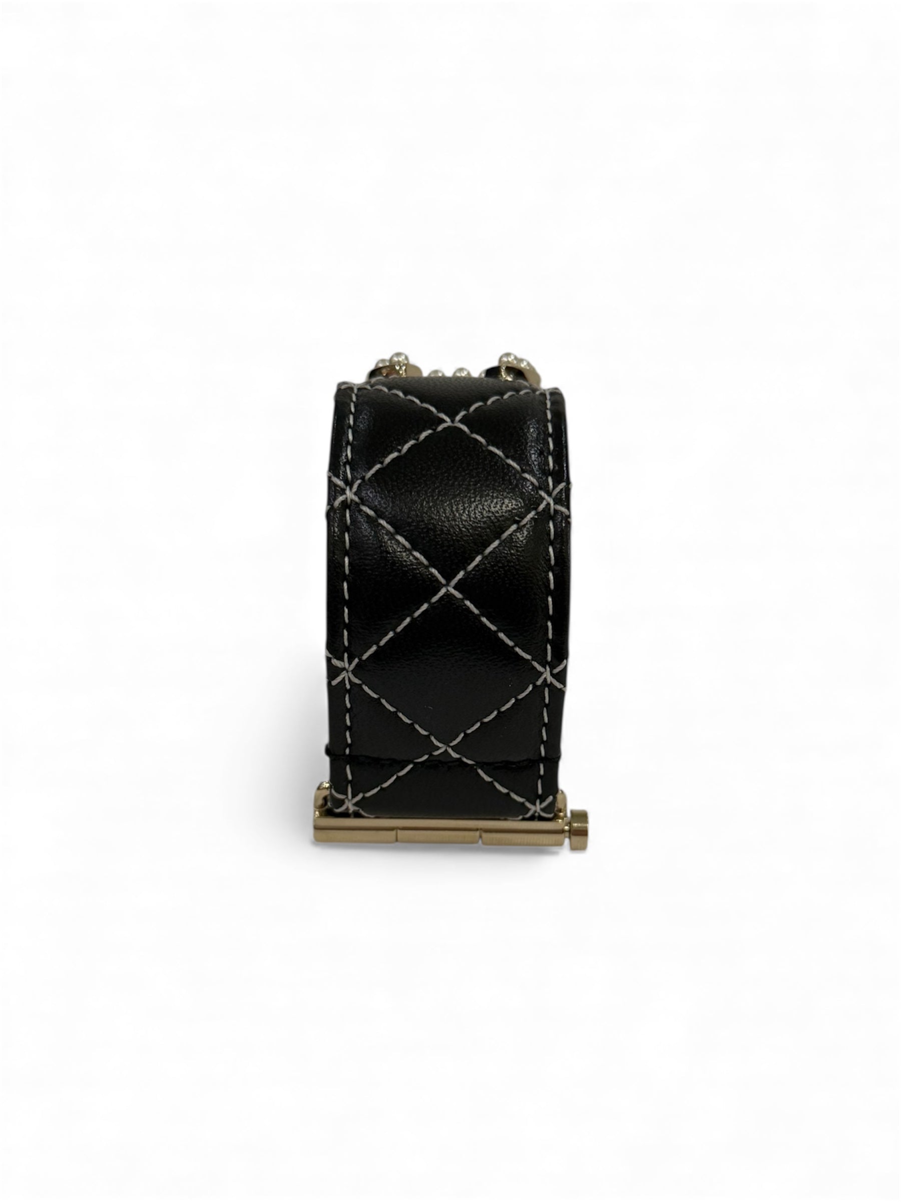 Chanel - Bracelet CC perles et cuir
