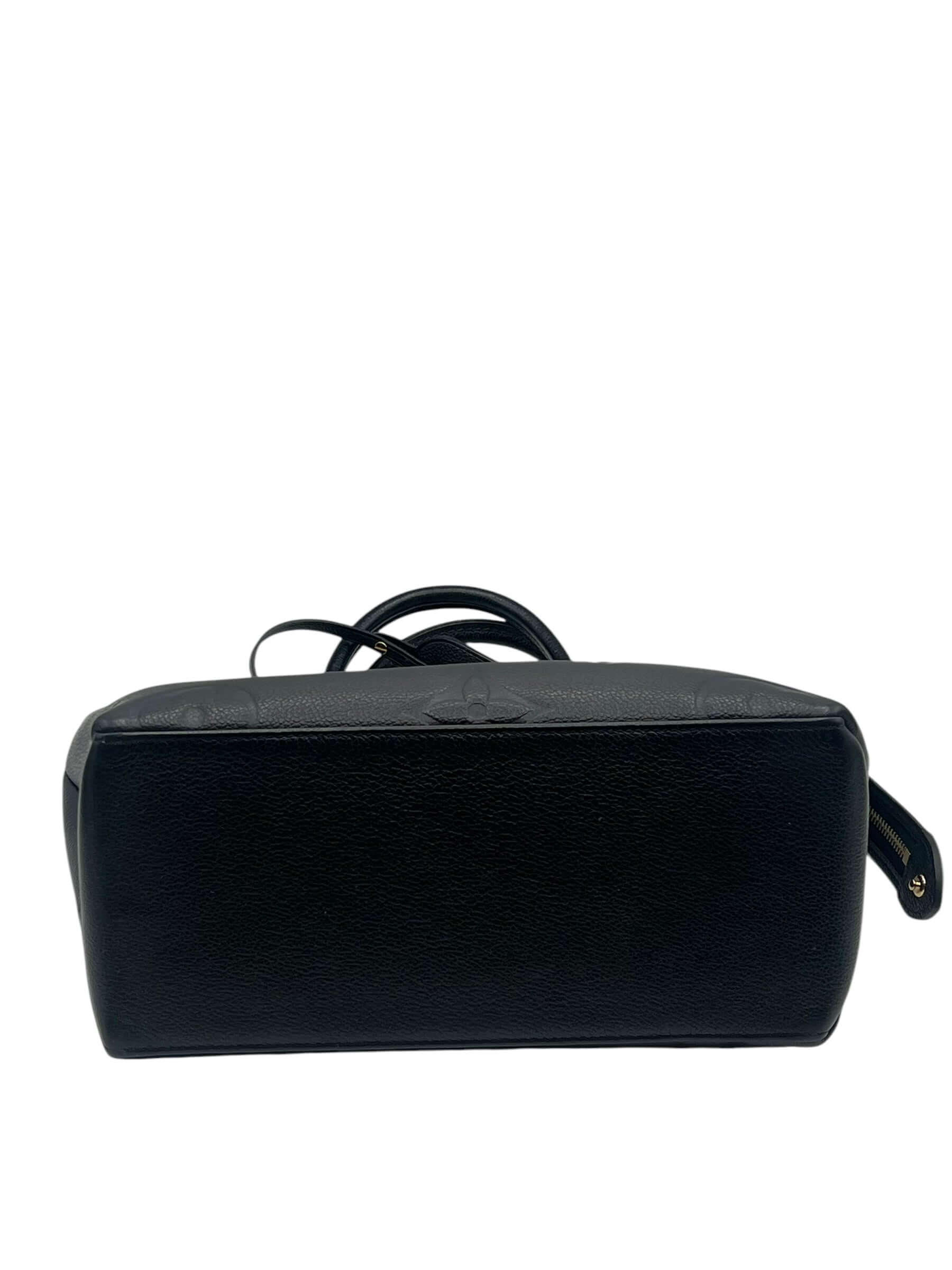 Louis Vuitton - sac petit palais cuir emprunte noir