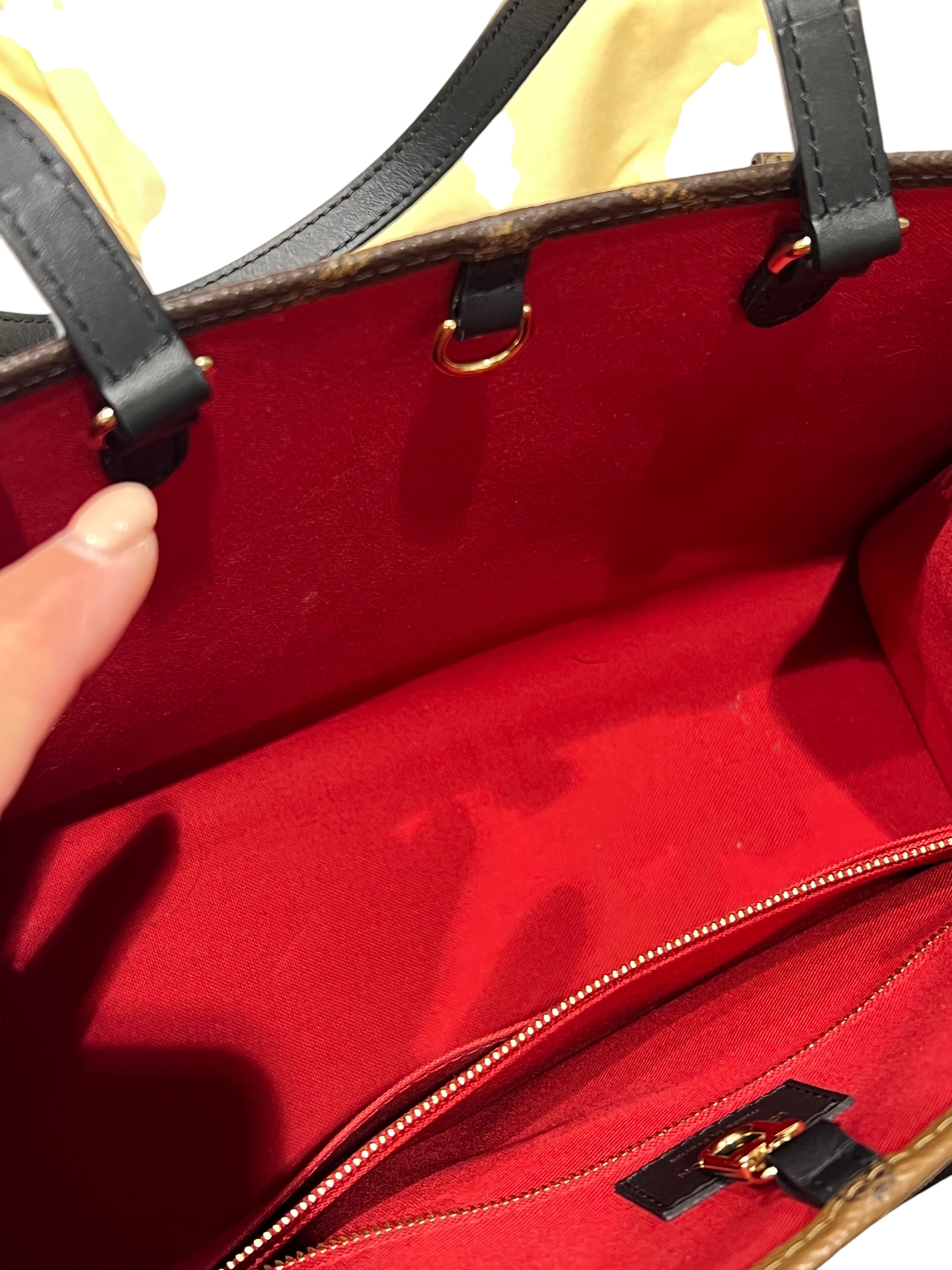Louis Vuitton - sac on the go toile reverse