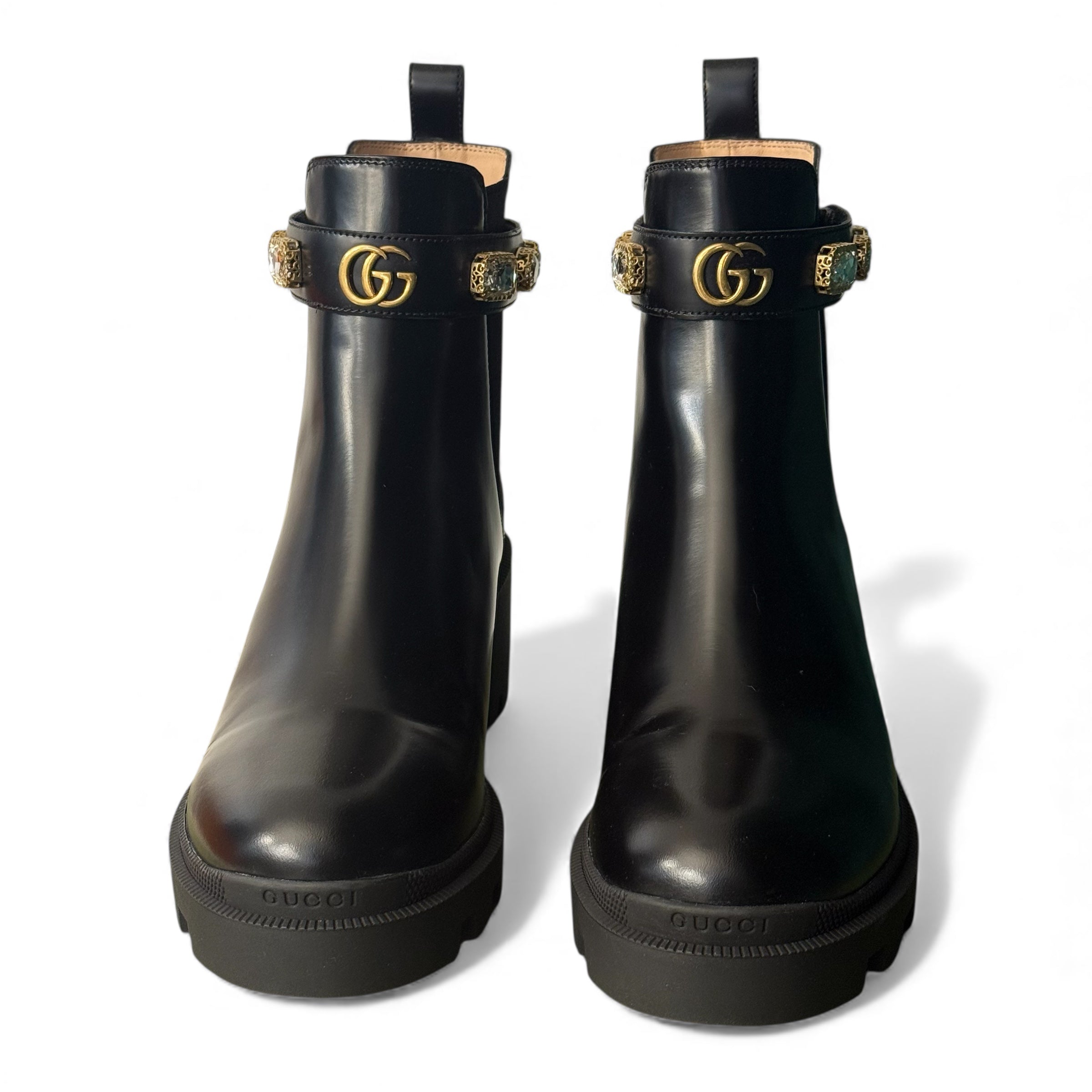 Gucci - Stivaletti T.40 con cristalli