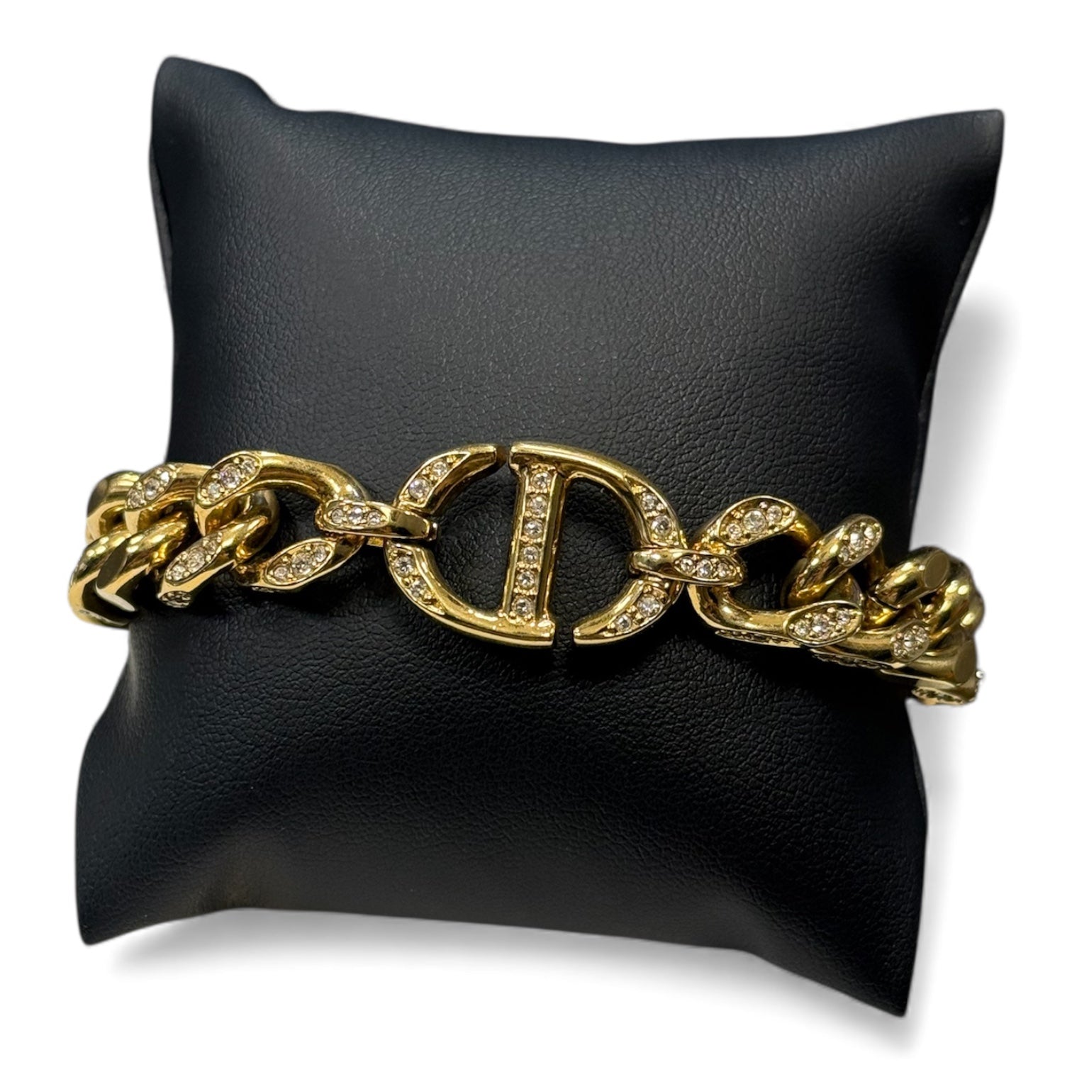 Dior - Bracelet CD strass