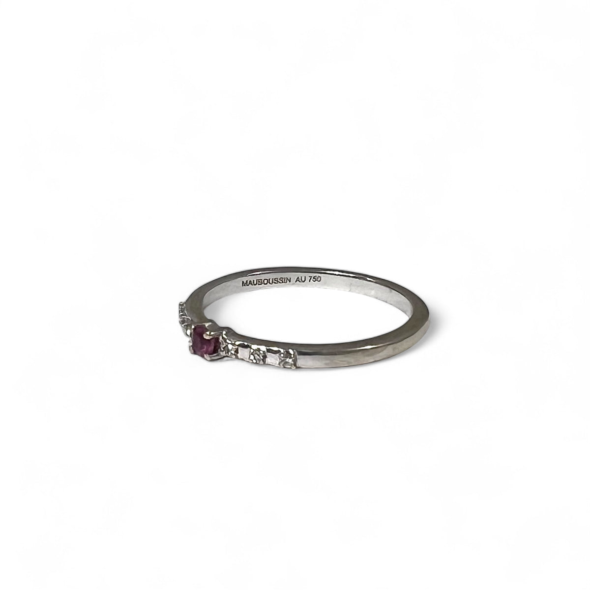 Mauboussin - White gold ring with ruby