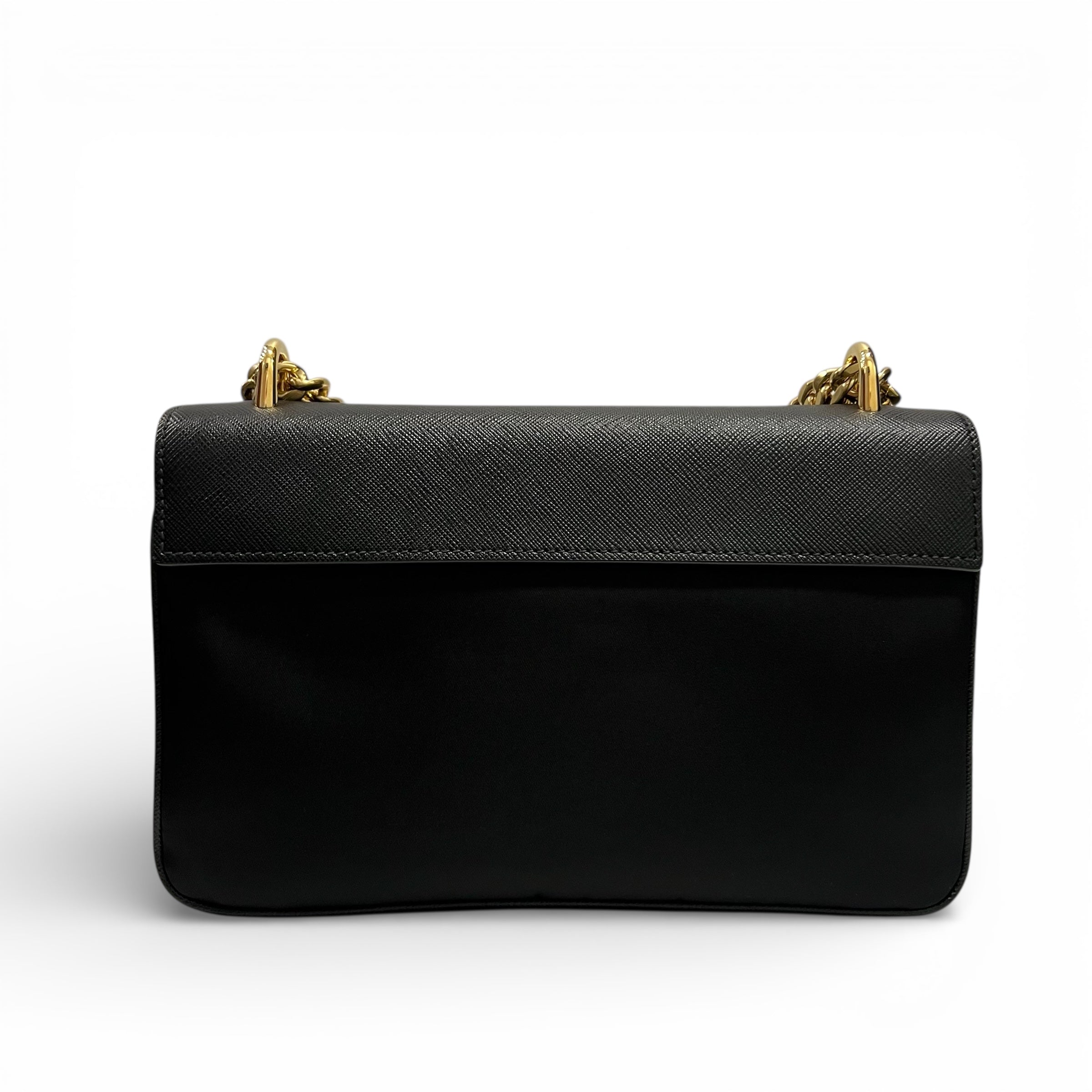 Prada - Sac bandoulière en cuir et nylon