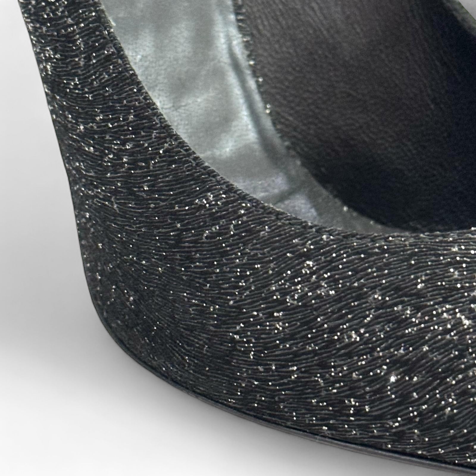 Saint - Laurent - Escarpins noirs à paillettes t.40 1/2