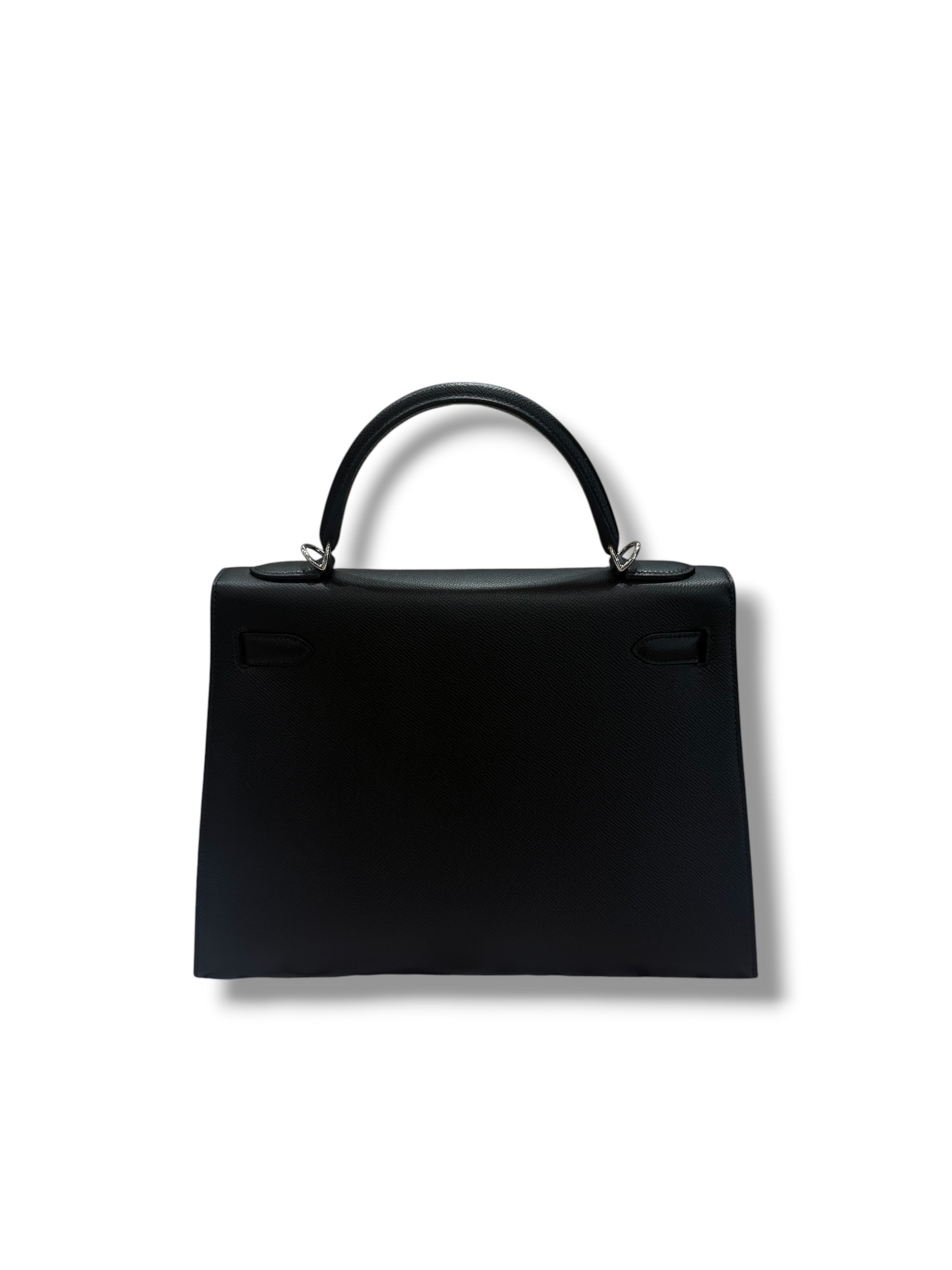 Hermès - Sac Kelly II sellier 32 epsom Noir