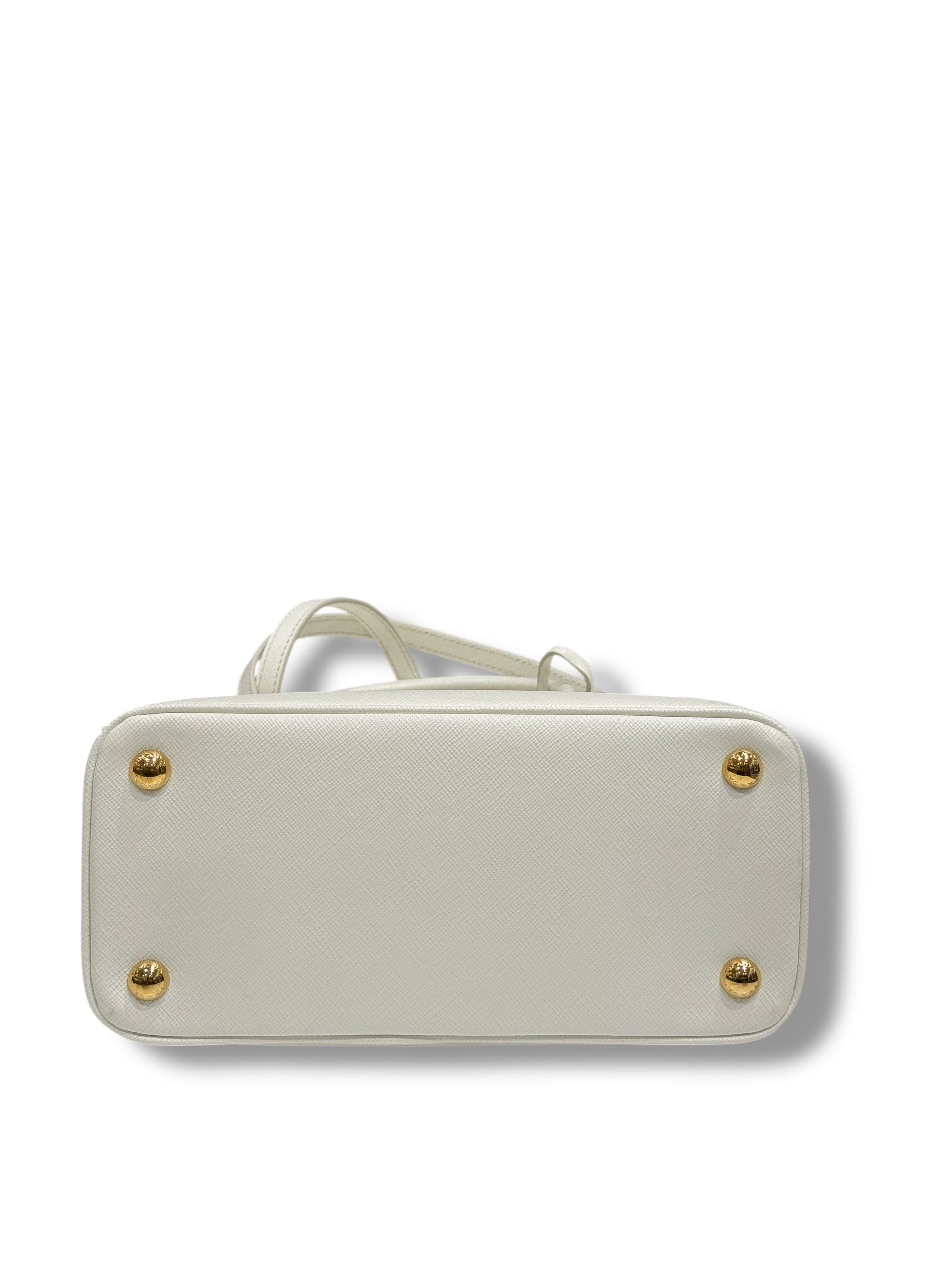 Prada - Sac Galleria small blanc