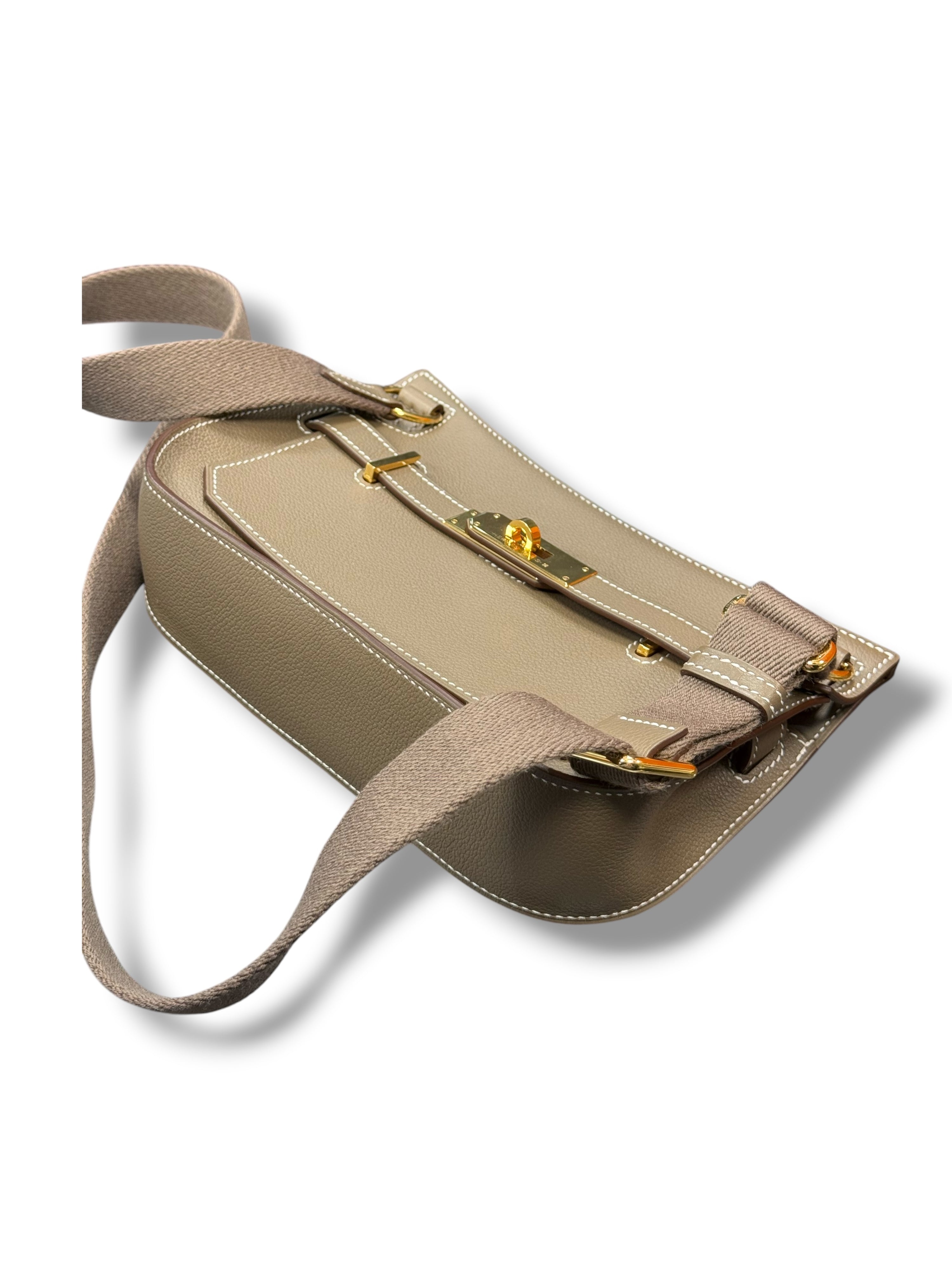 Hermès - Sac Mini Jypsiere 20 Étoupe GHW
