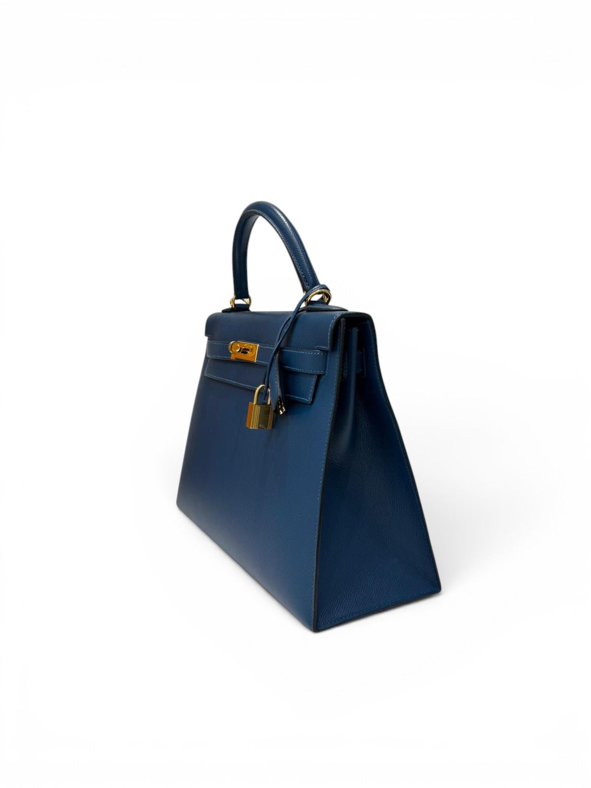 Hermès - Kelly 32 Bleu de Prusse Epsom