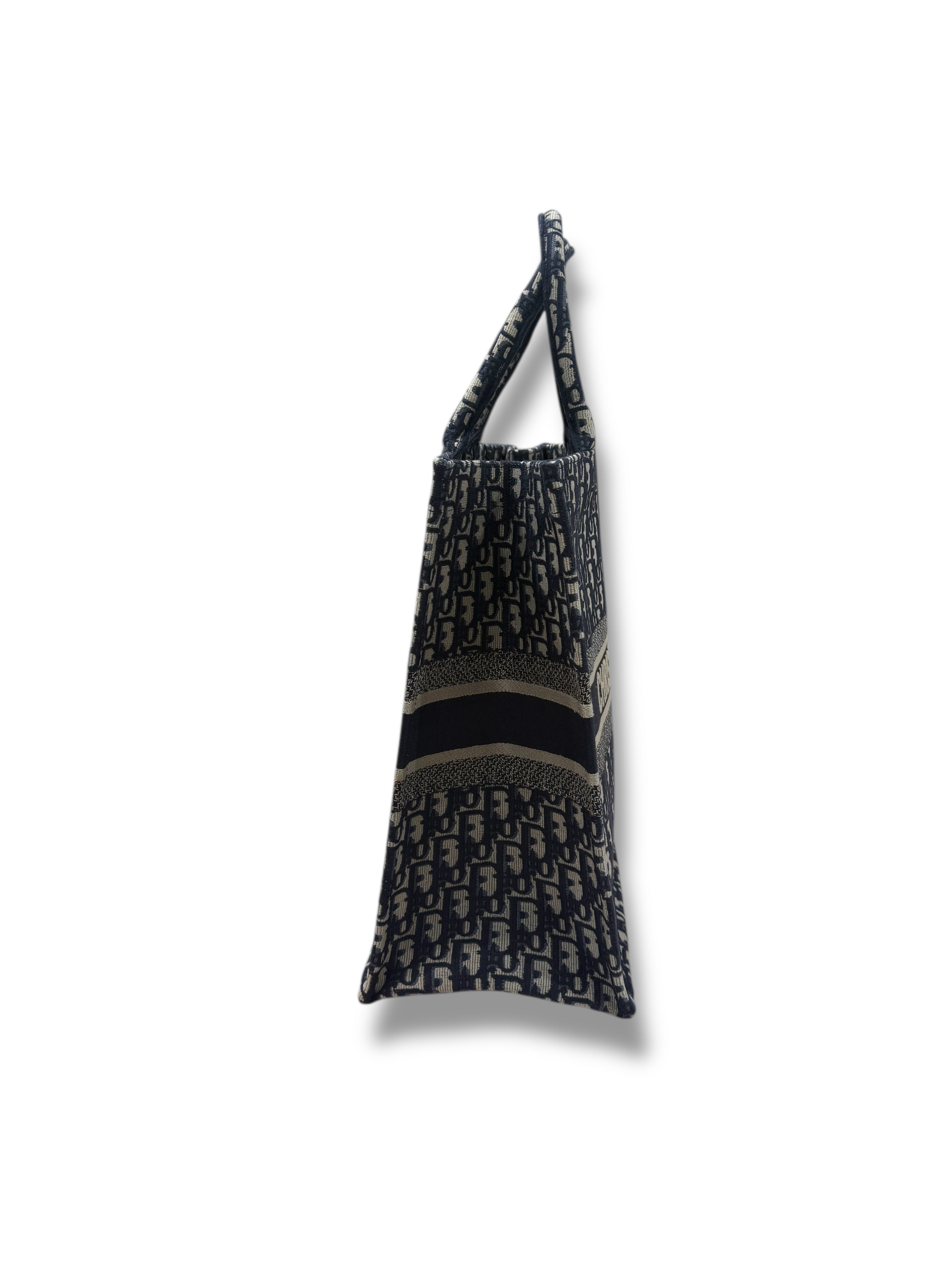 Dior - Sac Tote bag toile Oblique GM
