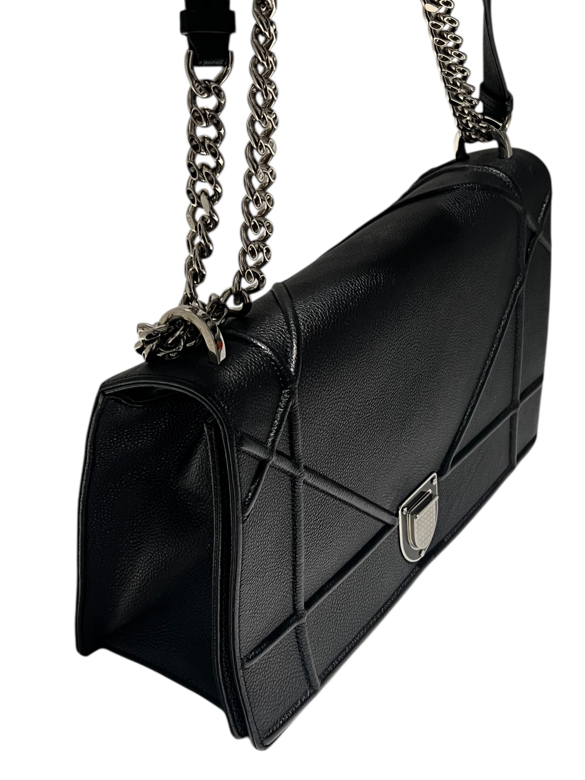 Dior - Black leather Diorama bag