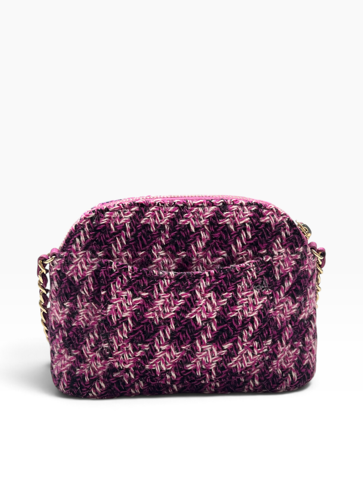 Chanel - pochette sur chaîne mini bolide tweed rose gift