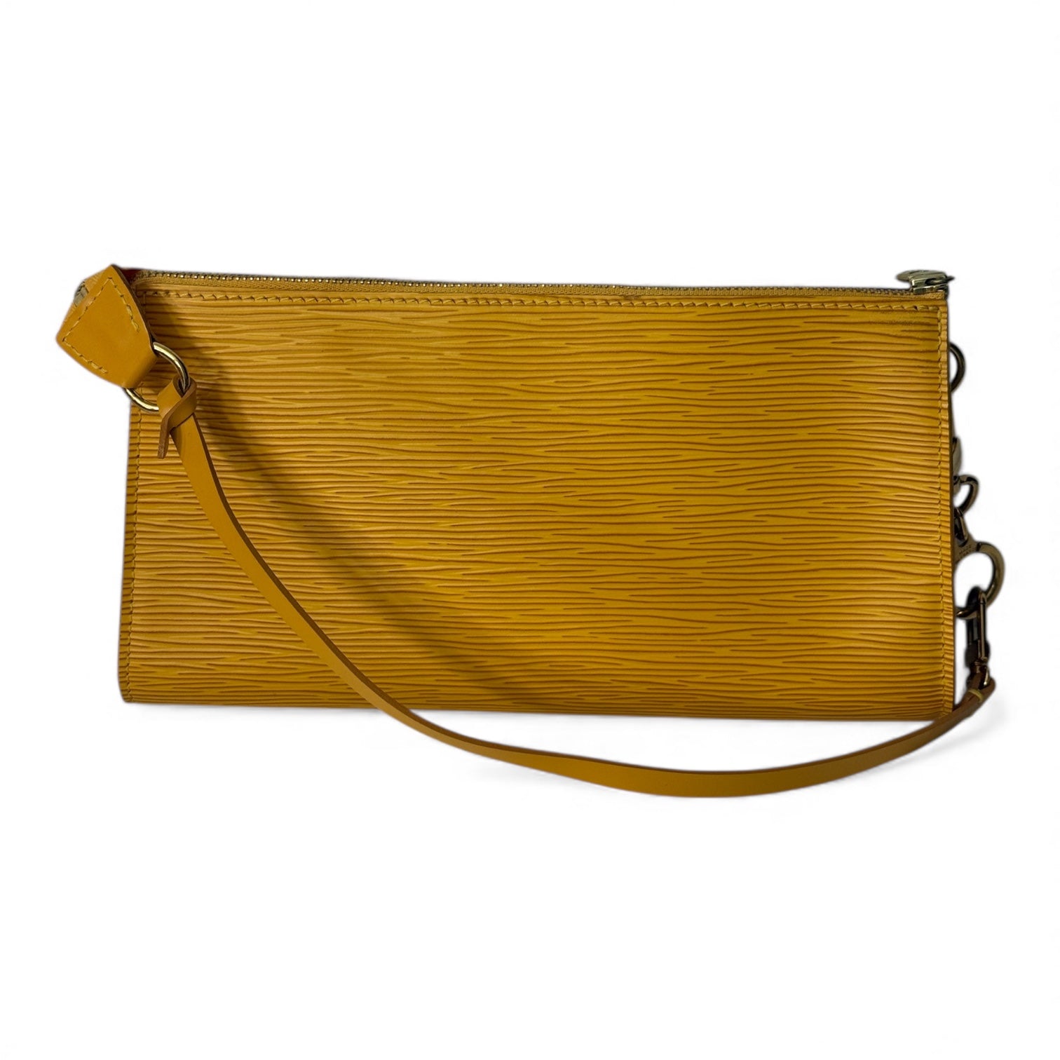 Louis Vuitton - Pochette accessoire cuir épi jaune