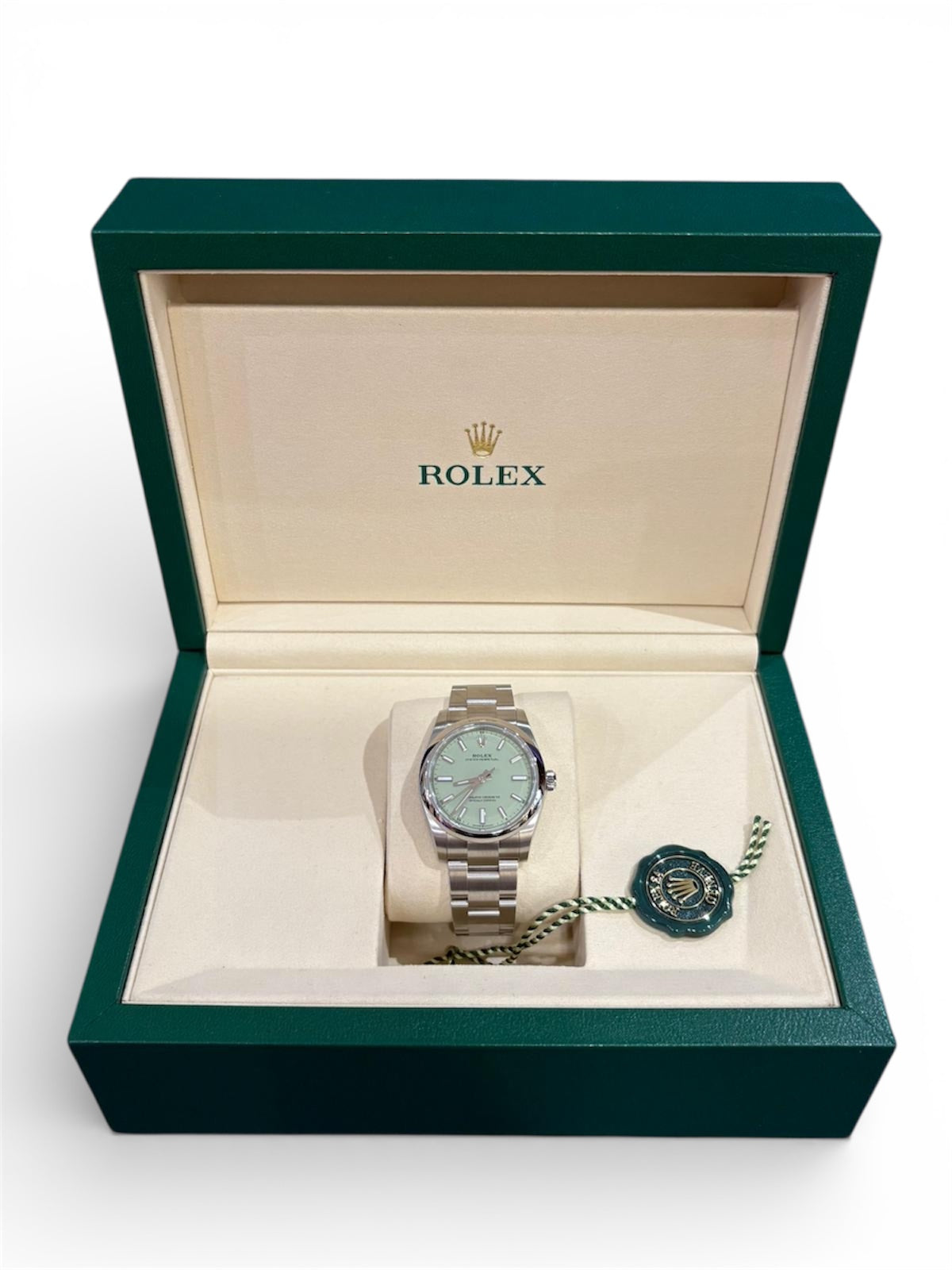 Rolex - Uhr Oyster Perpetual Pistazie 34mm