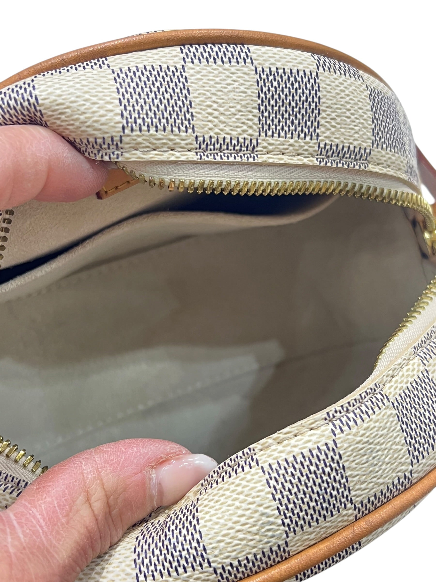 Louis Vuitton - sac boîte à chapeaux toile damier azur