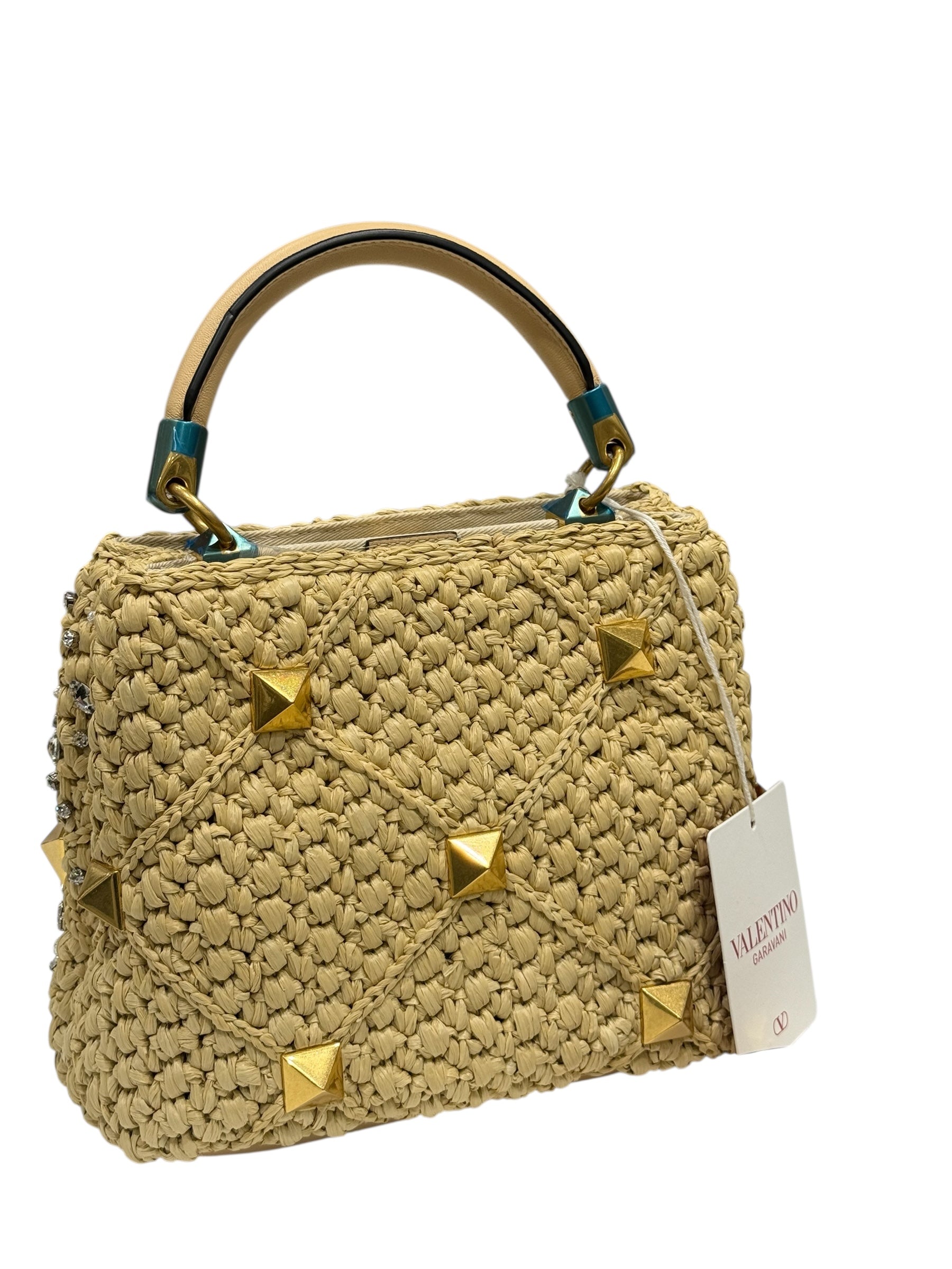Valentino - Sac Roman Stud Small Crystal Top-Handle
