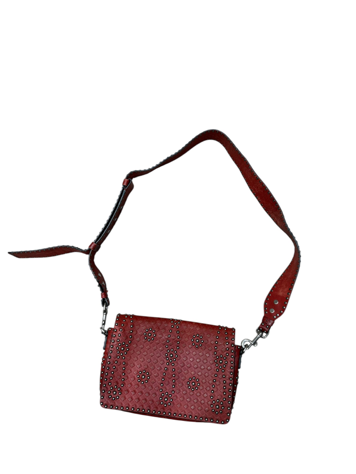 Christian Dior - Sac Modèle Évolution en cuir rouge clouté