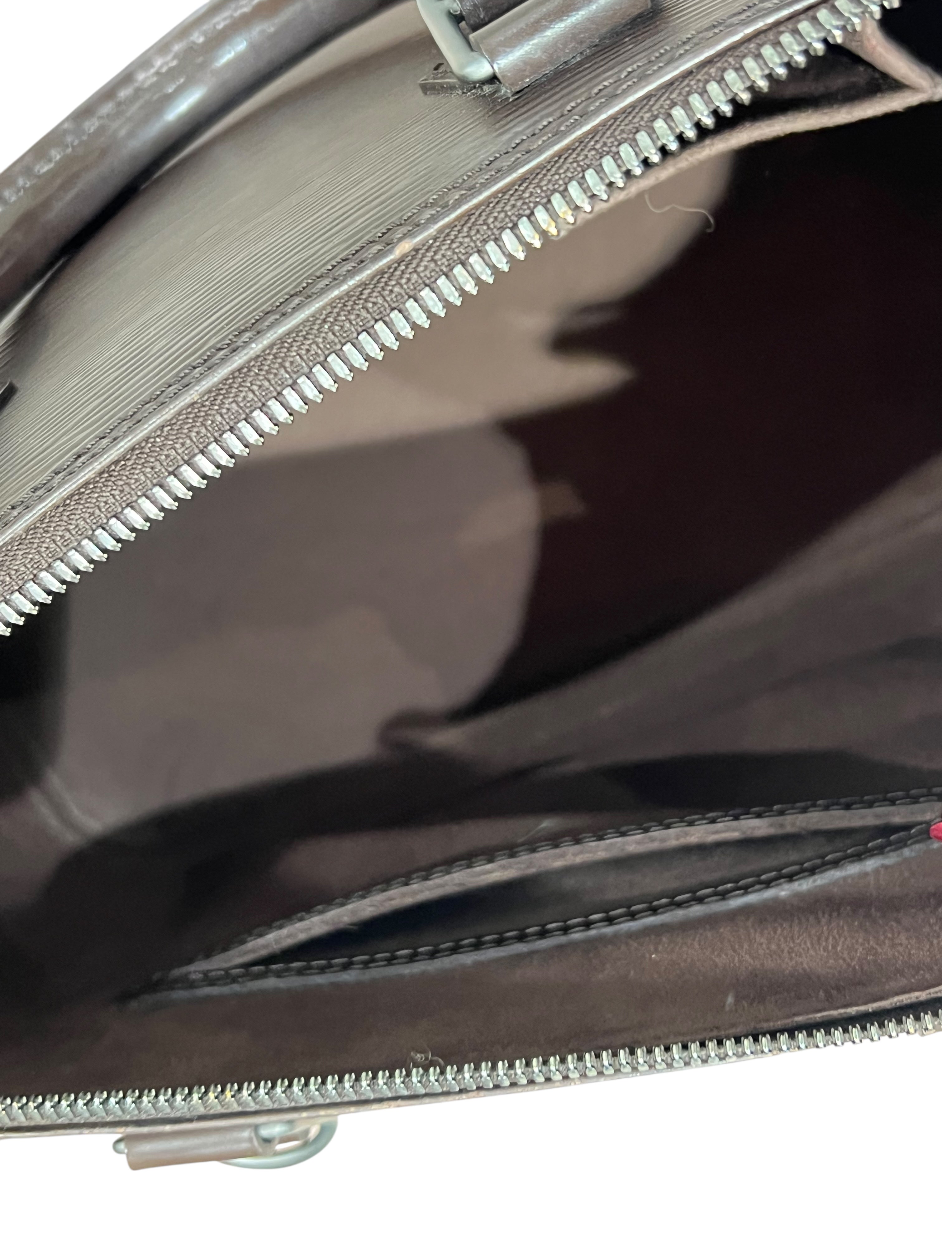 Louis Vuitton - sac Alma PM cuir épi marron glacé