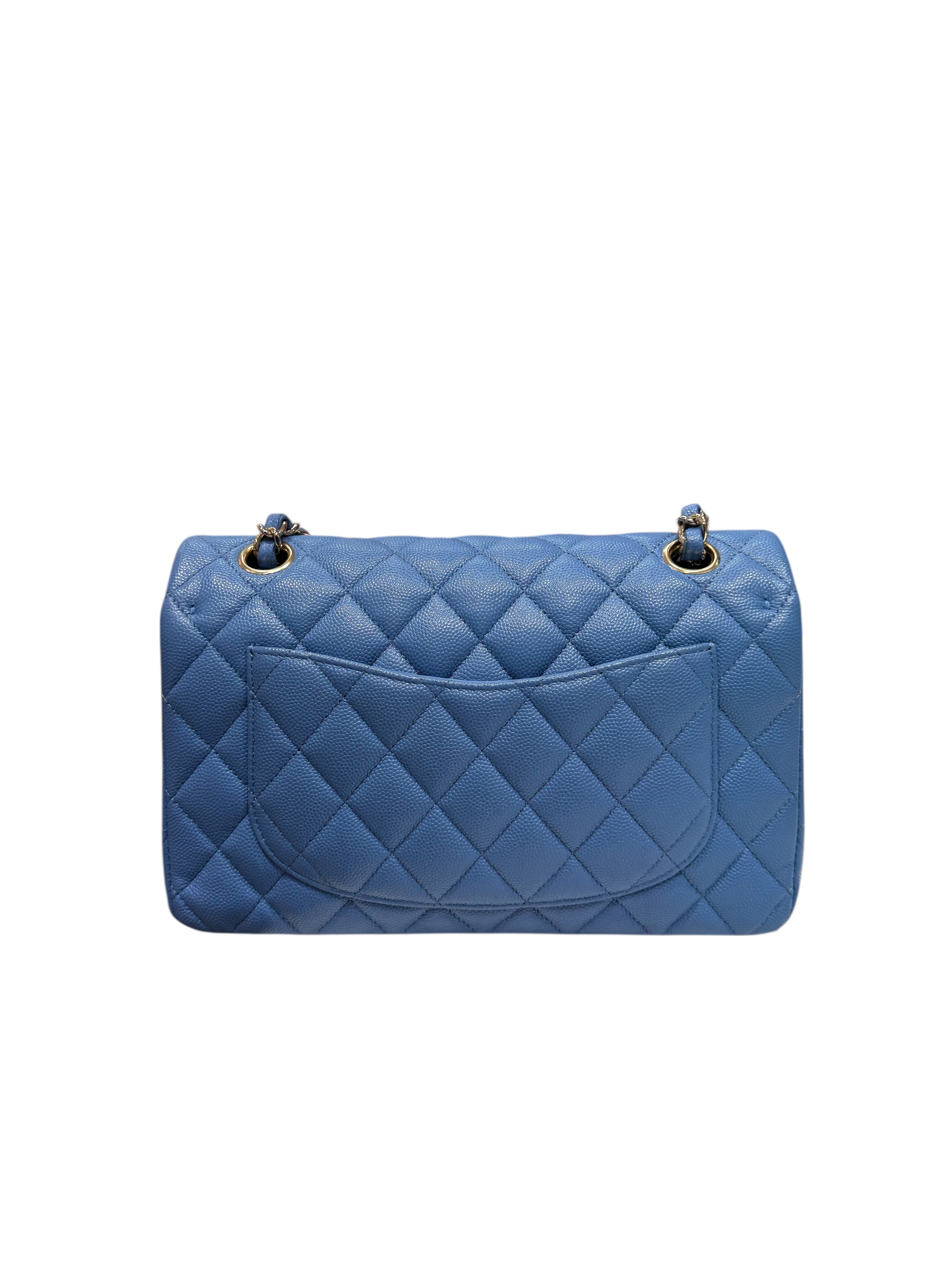 Chanel - Sac timeless small classique 23 bleu