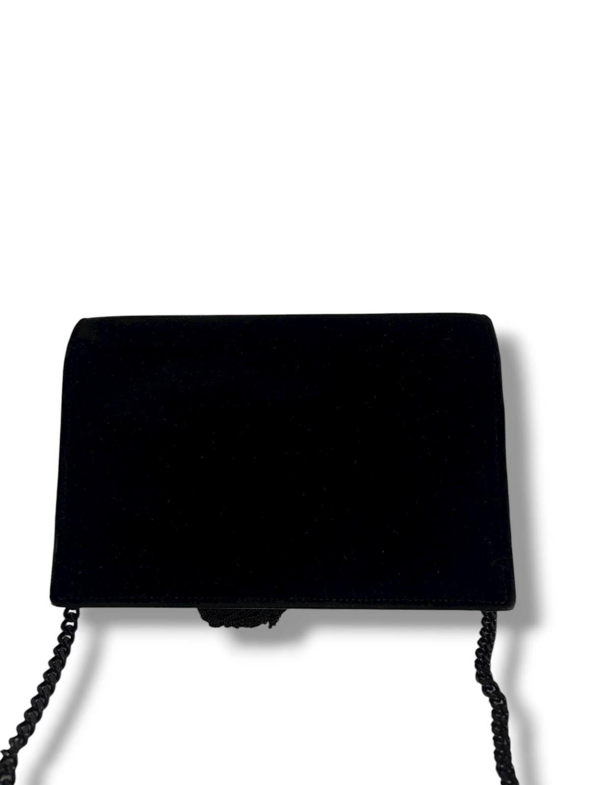 Yves Saint Laurent - Borsa a tracolla Kate in velluto