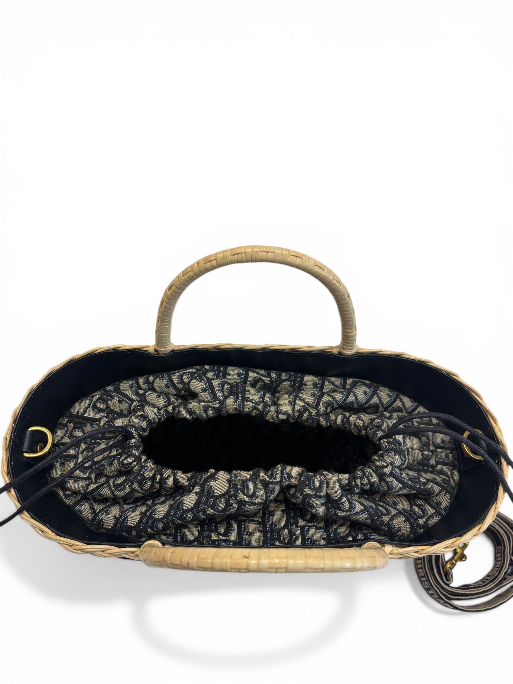 Christian Dior - Sac panier en osier Wicker