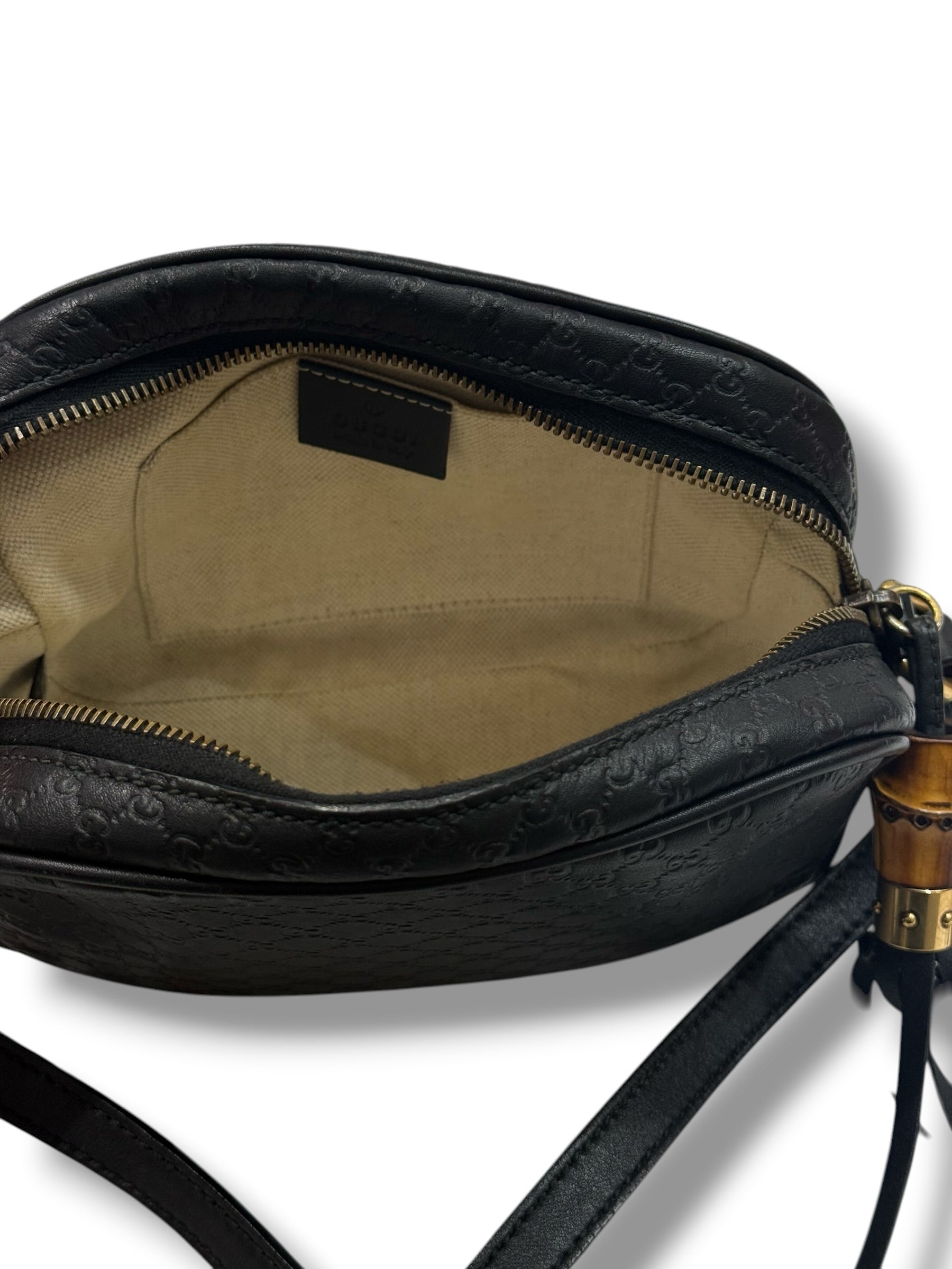 Gucci - Sac mini caméra monogramme noir