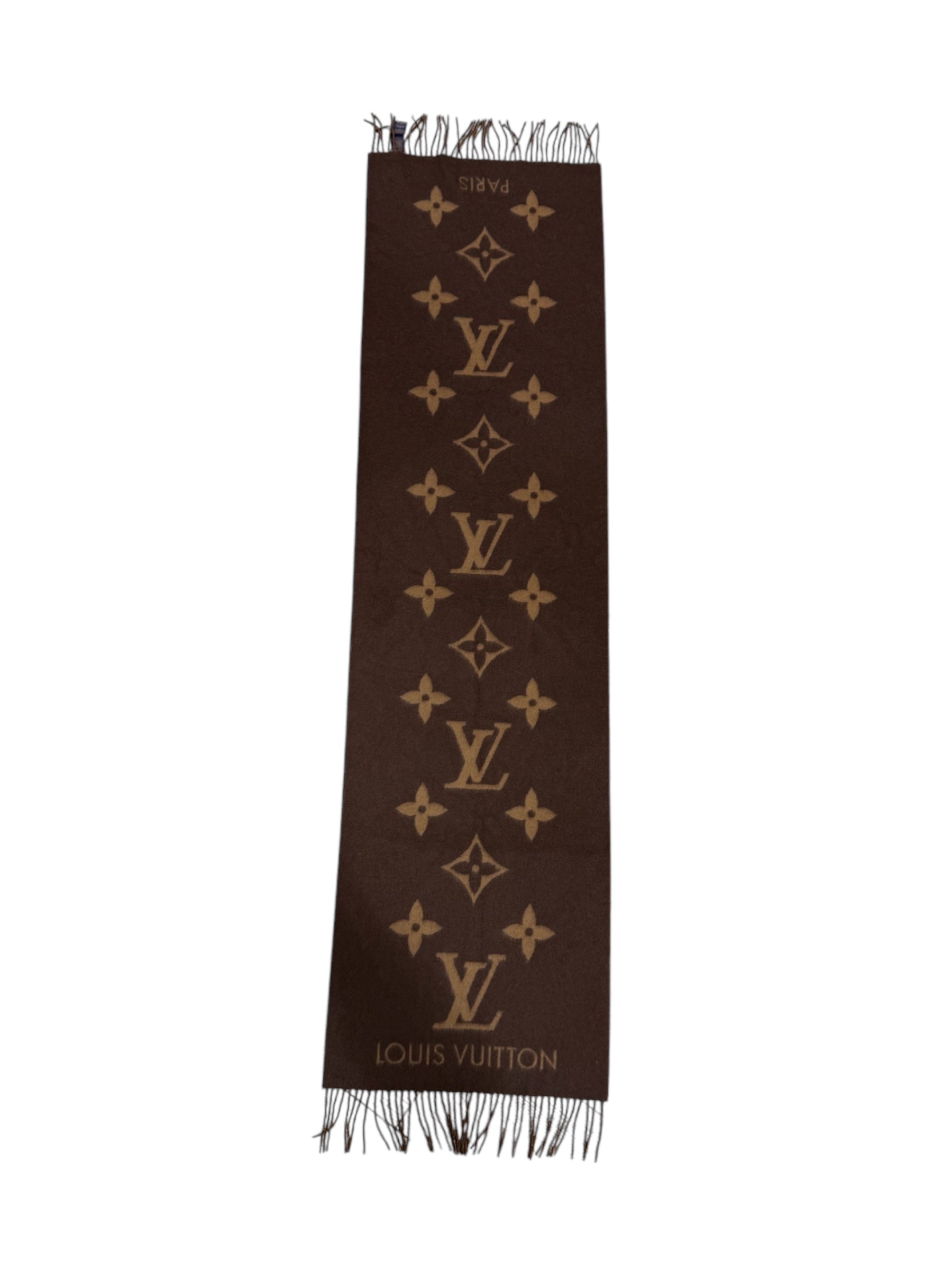 Louis Vuitton - Echarpe bicolore Marron