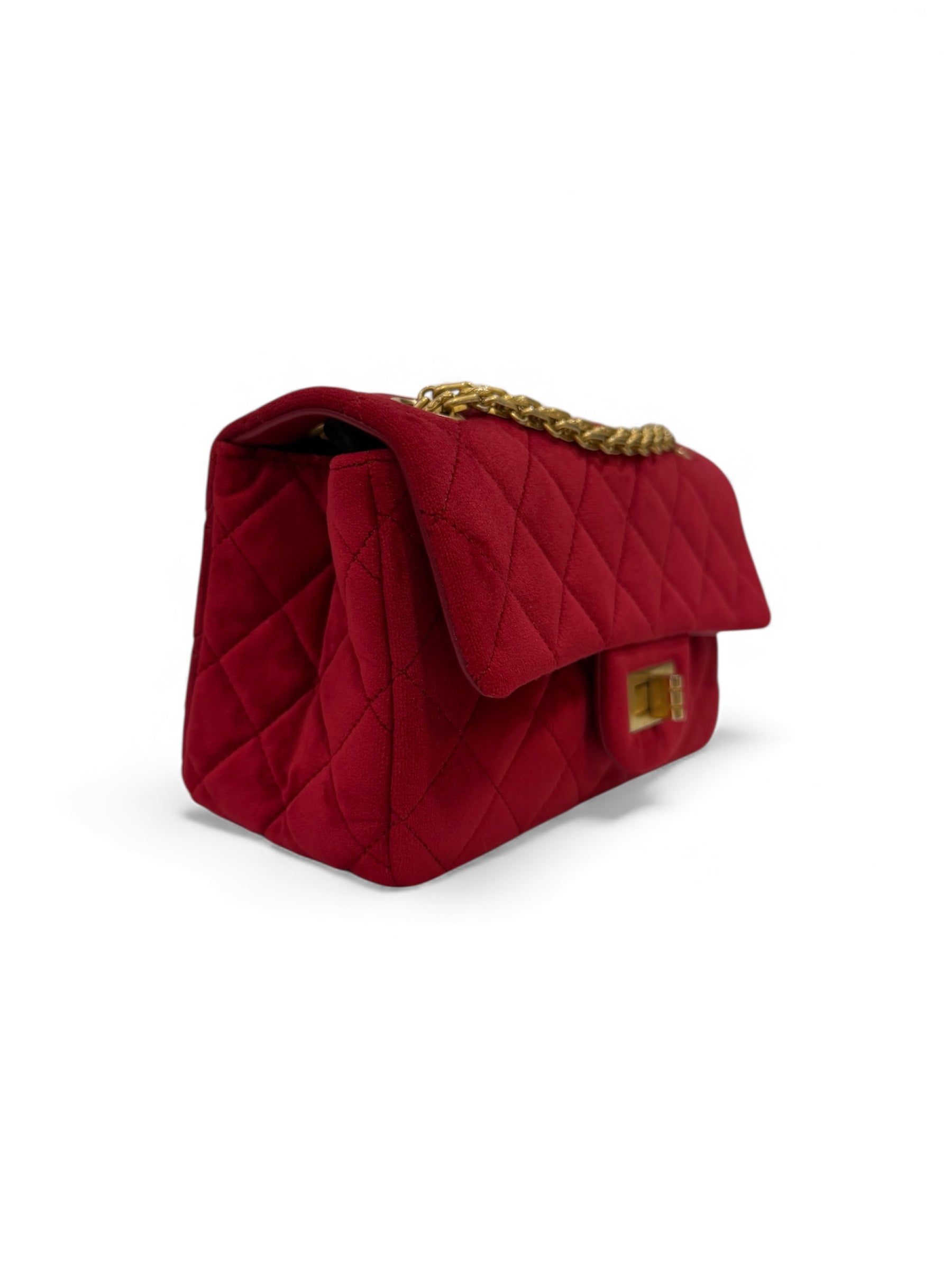 Chanel - Borsa Mini 2.55 da 20 cm in velluto