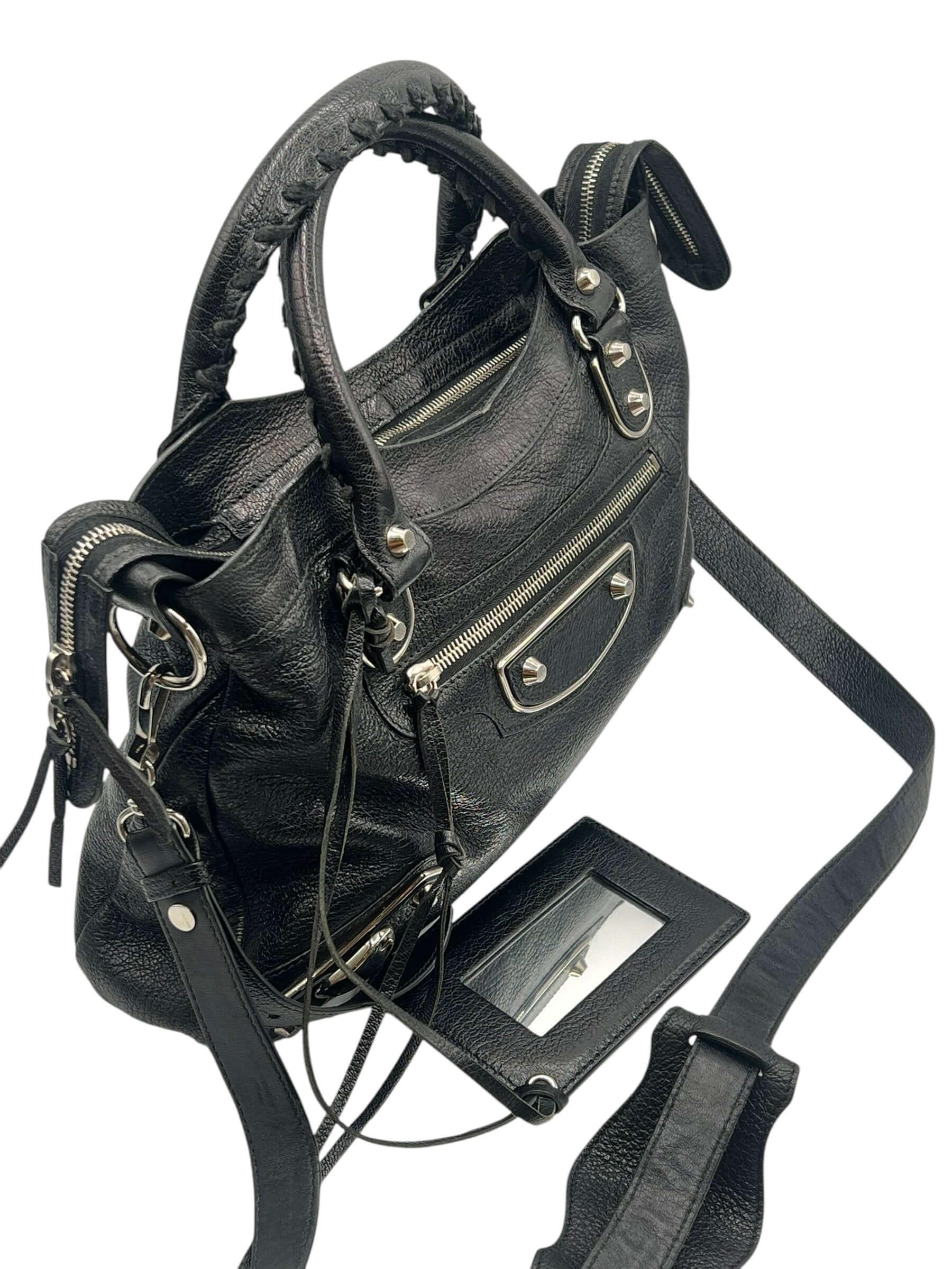 BALENCIAGA - sac city cuir noir