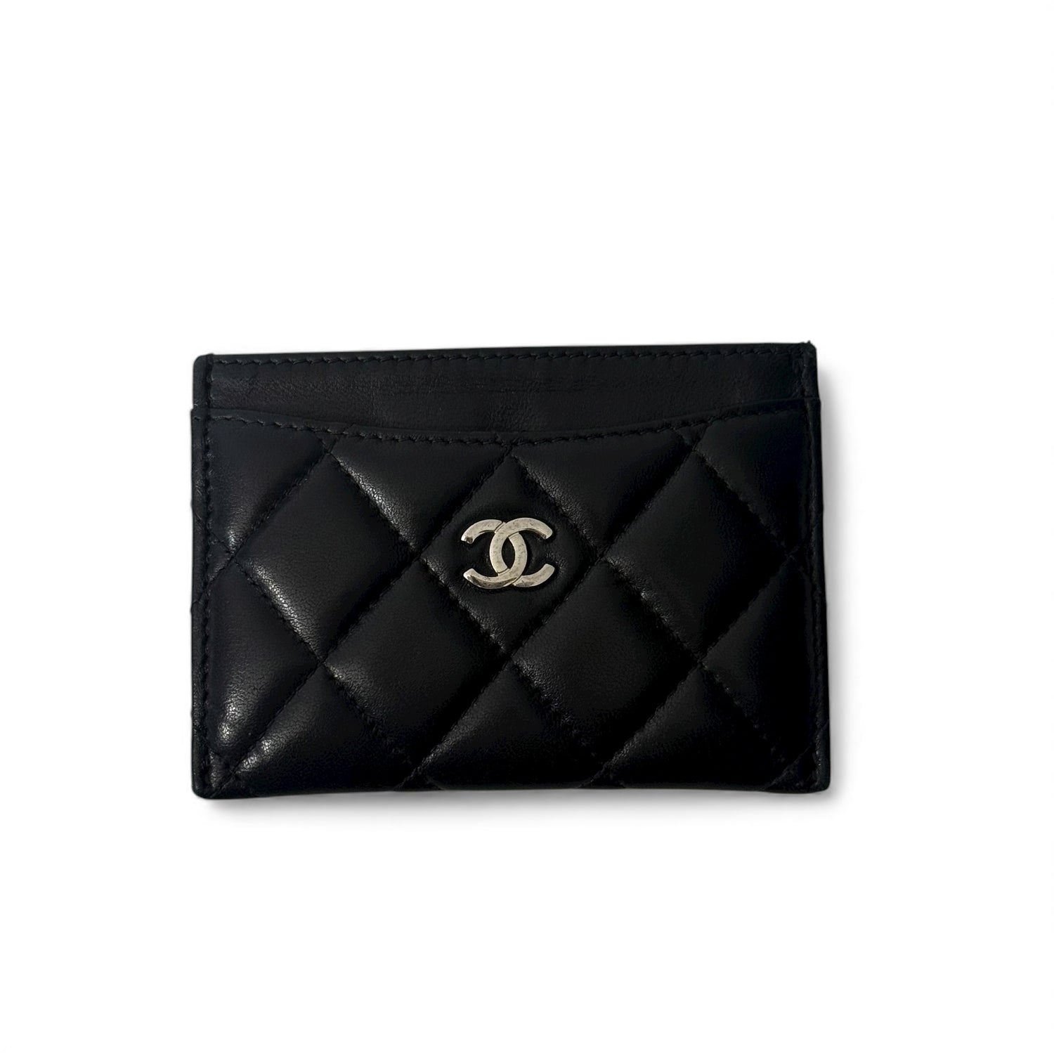 Chanel - Porte carte en agneau