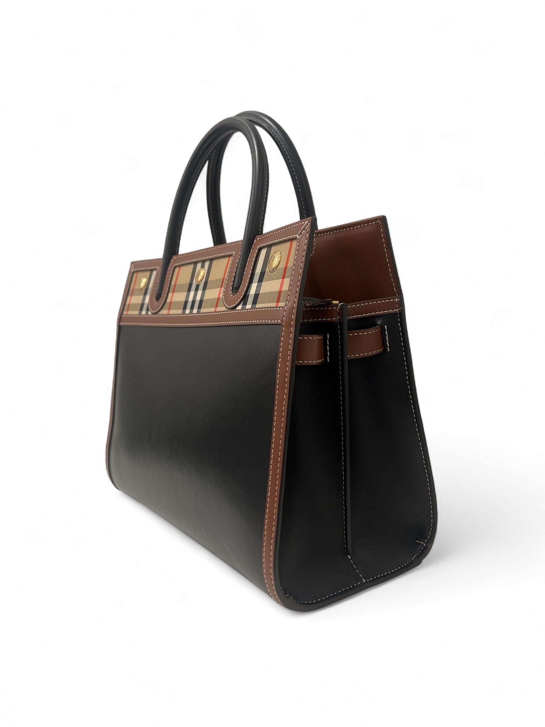 Burberry - Schwarze Titeltasche