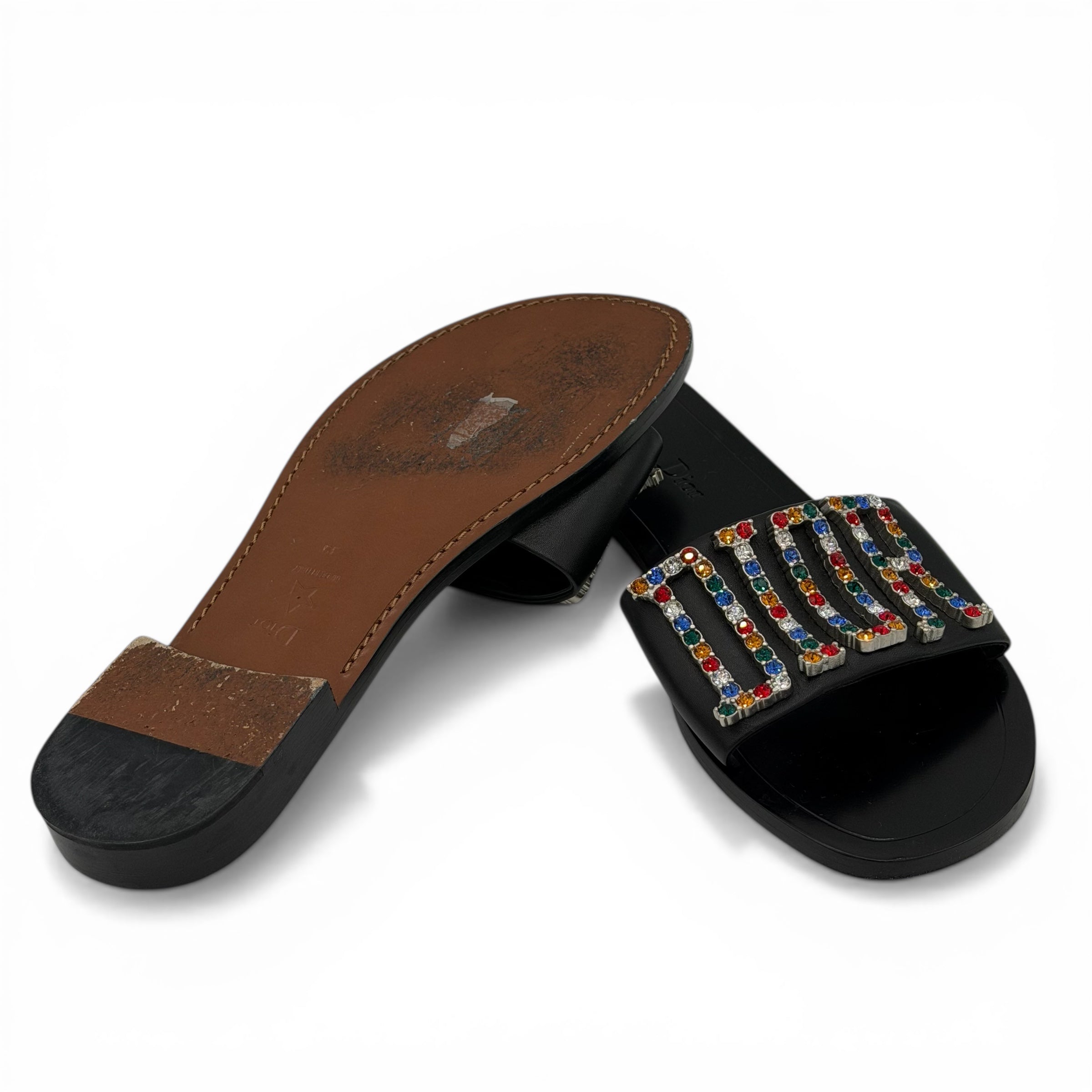 Dior Mules à Strass T.39 | Les Folies d’Eugénie