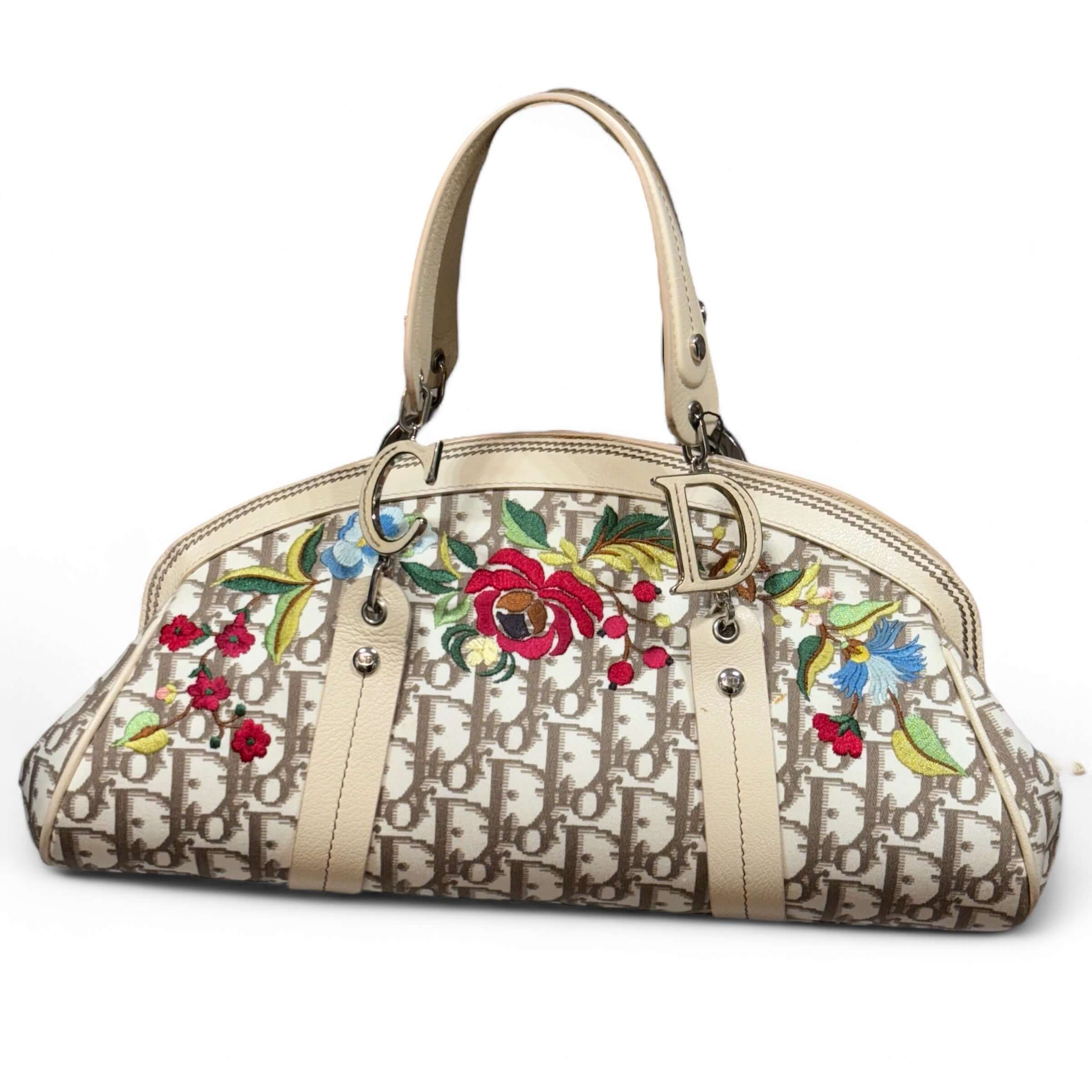 Dior - Sac à main toile oblique