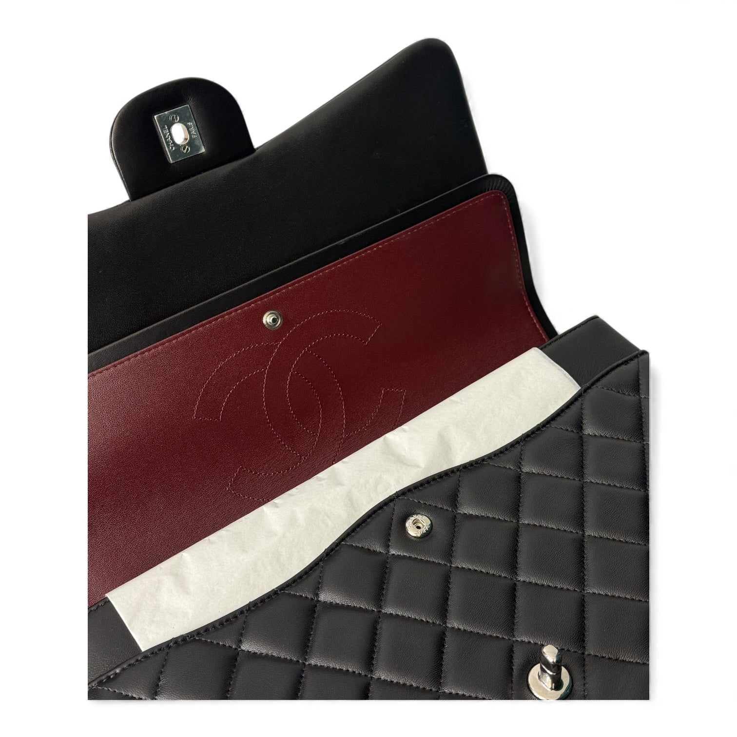 Chanel - Sac 11.12 Maxi en cuir d’agneau