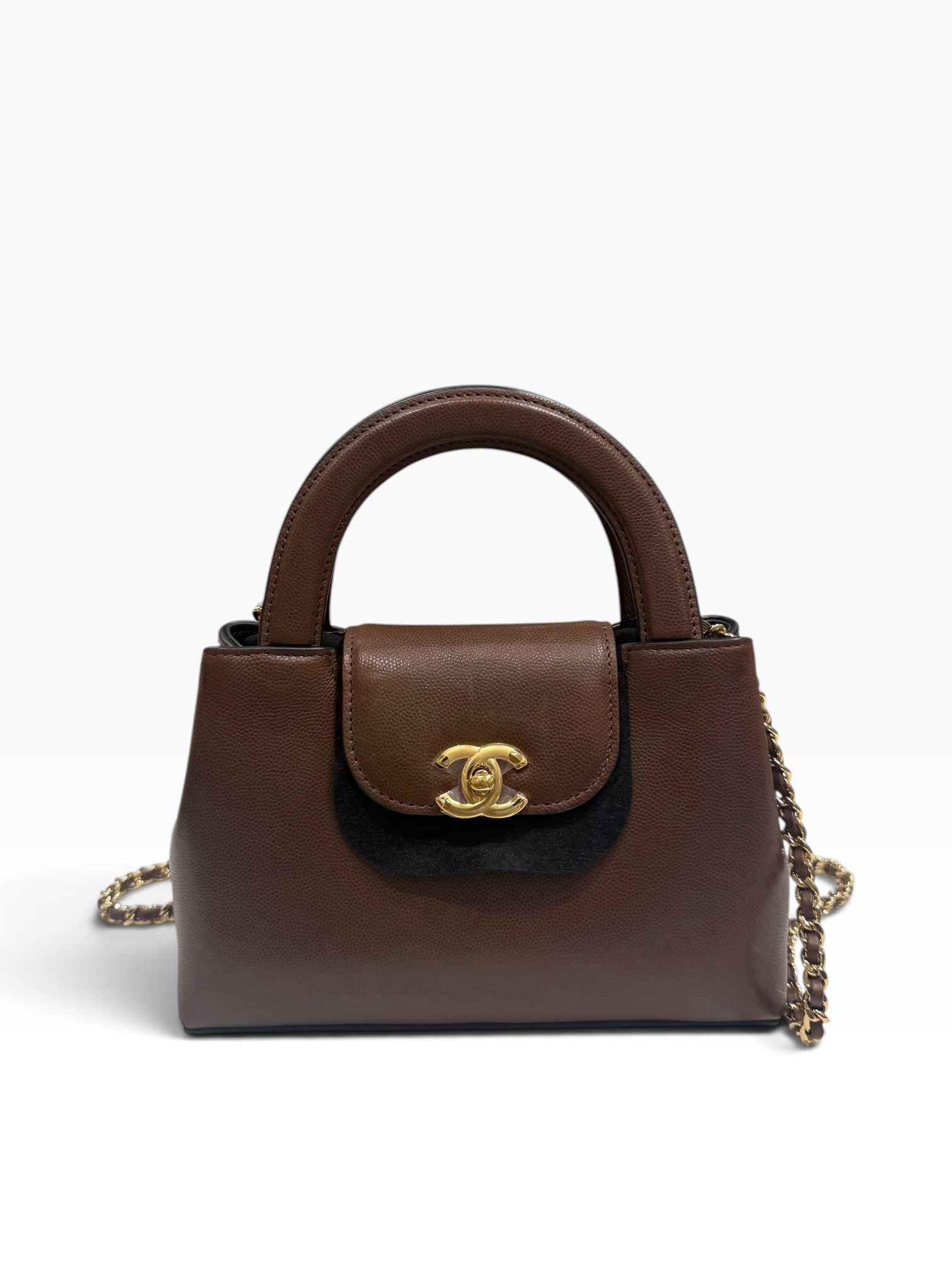 Chanel - Sac Kelly petit shopping édition en cuir Barenia