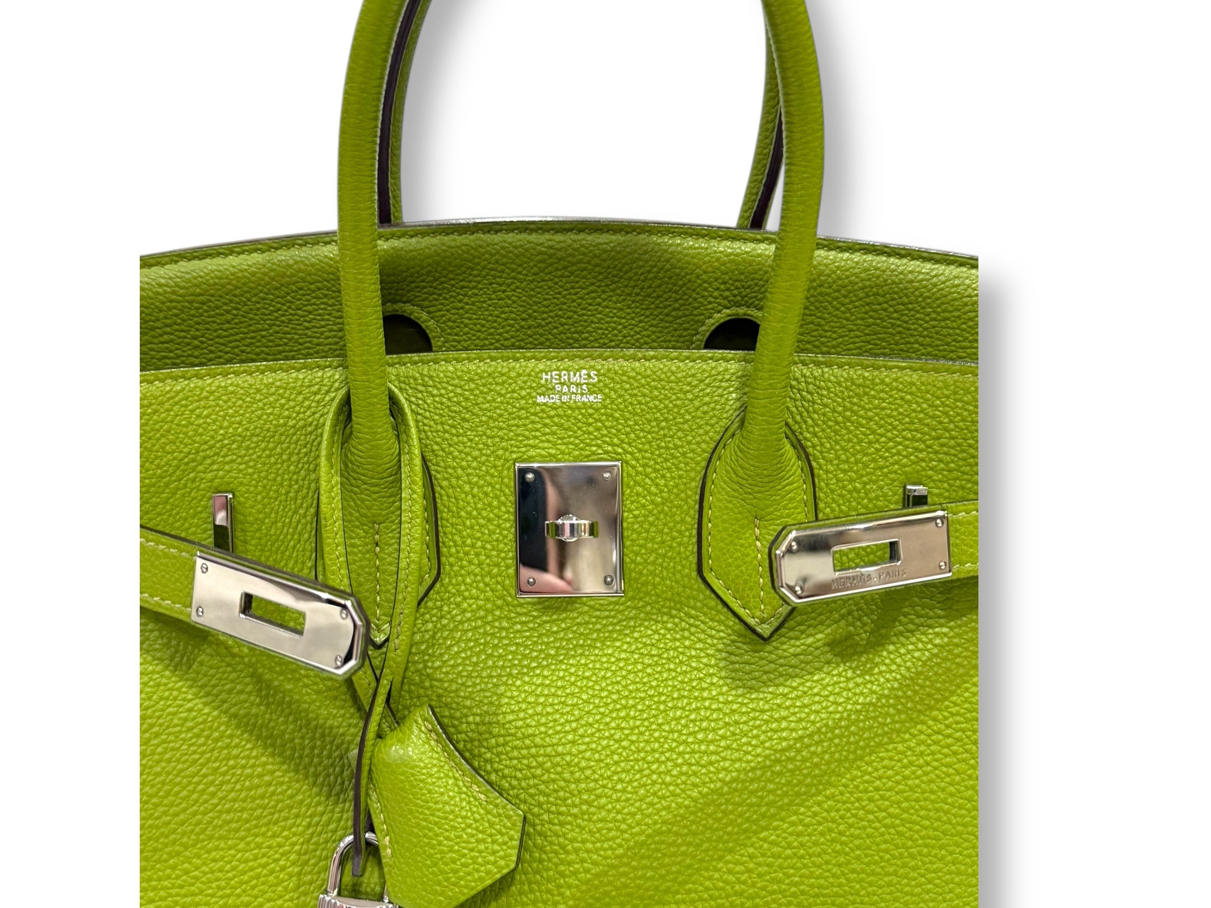Hermès - Sac Birkin 30 Vert Kiwi