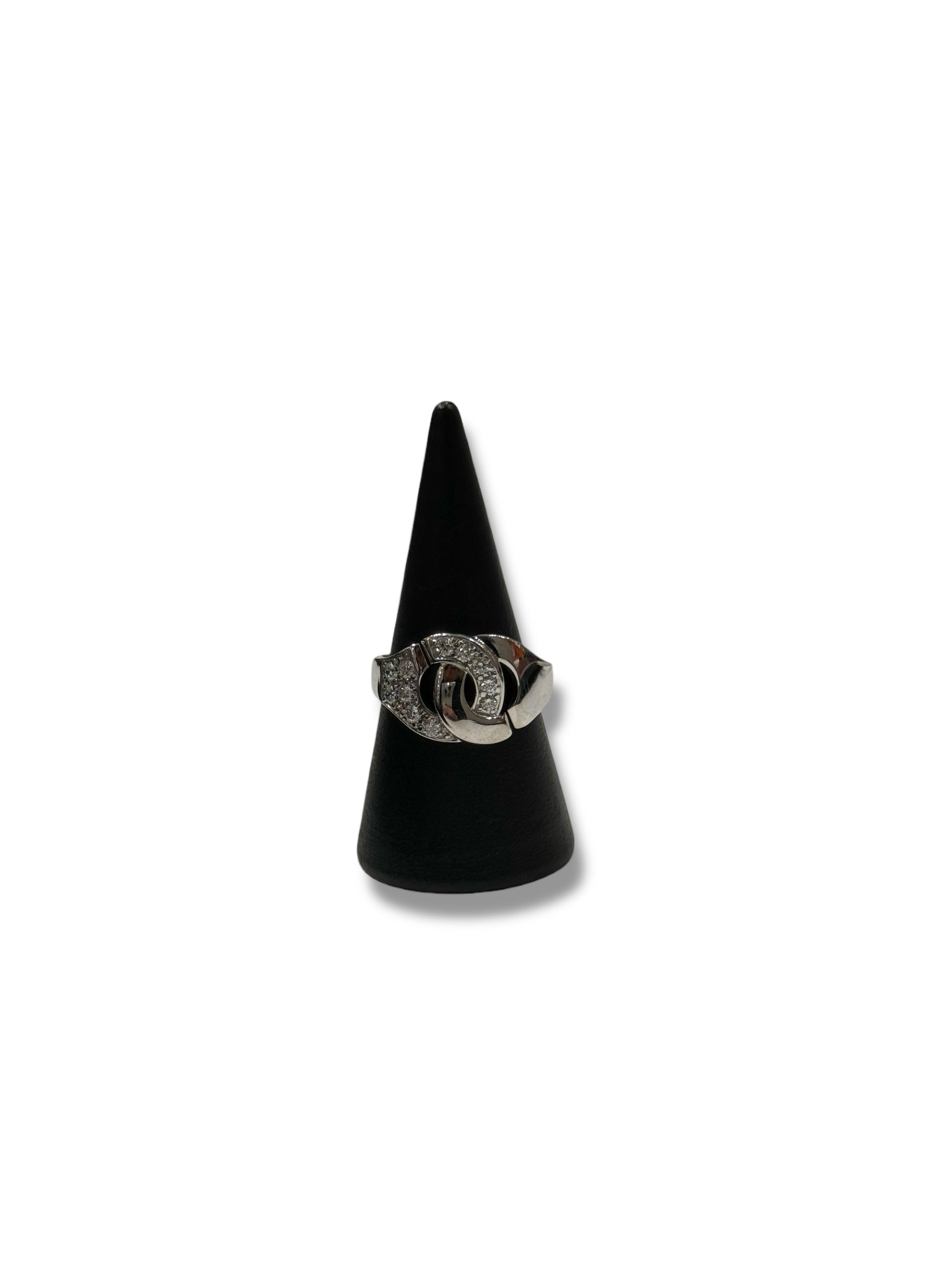 Dinh Van - Ring Handschellen R10 T53 Weißgold und Diamanten