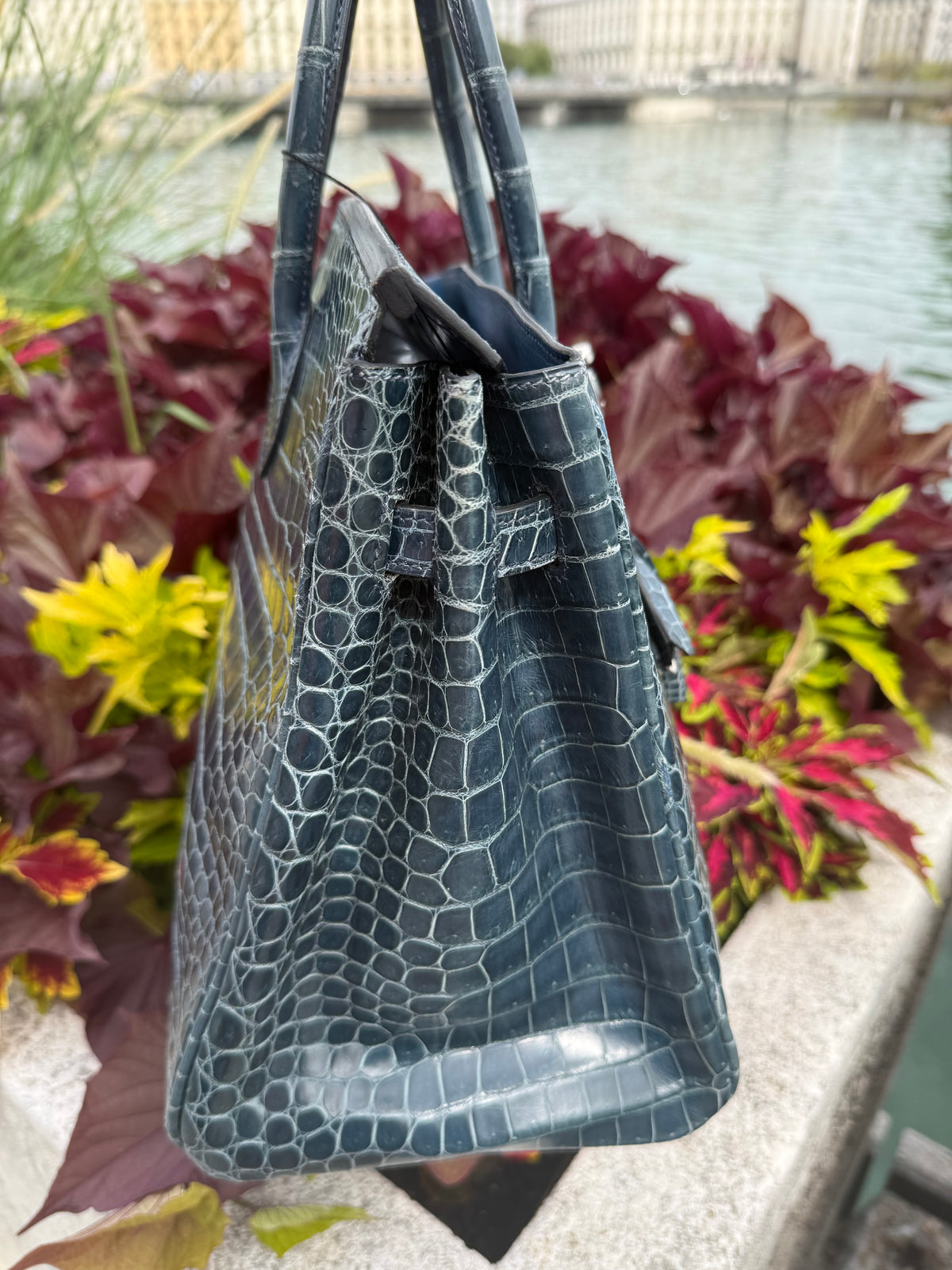 Hermès - Sac Birkin 35 porosus Colvert