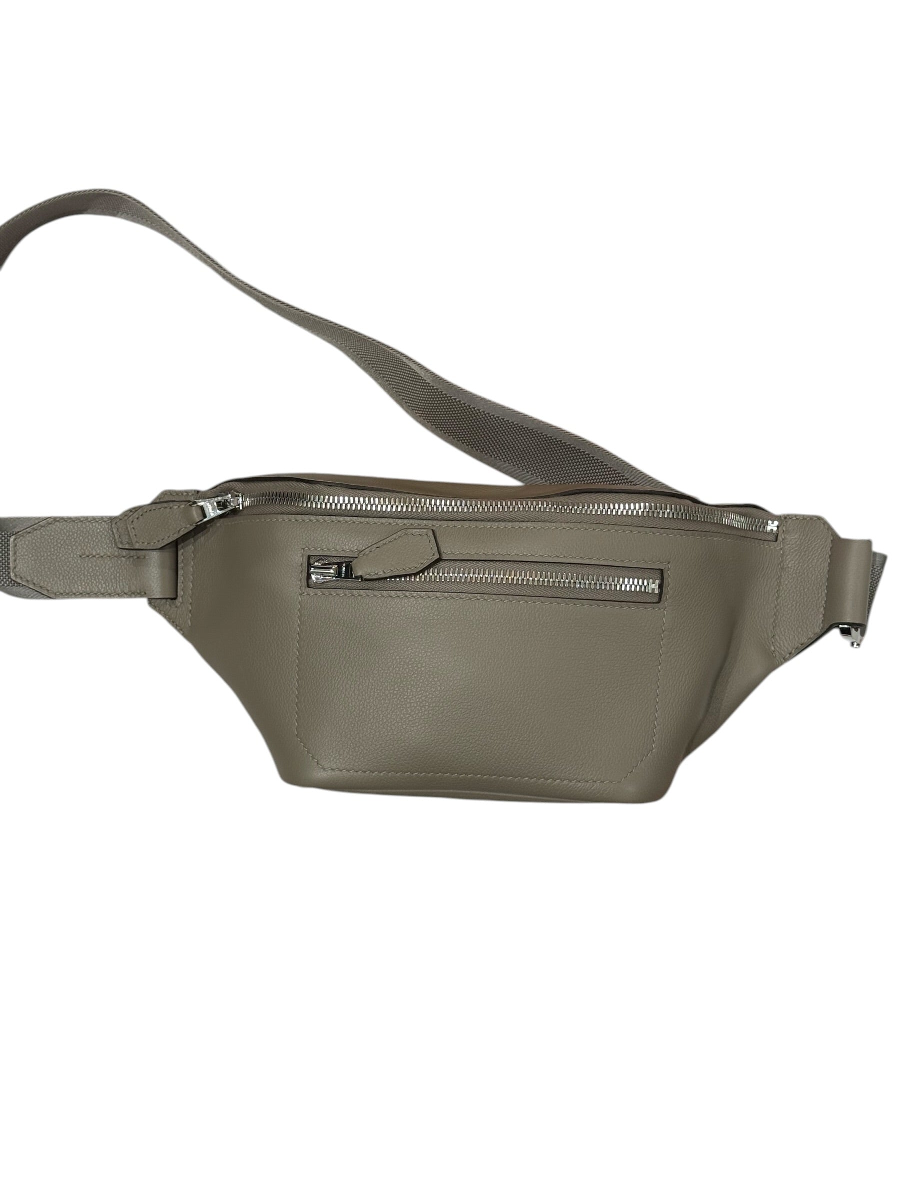 Hermès - Sac Cityslide Cross PM beltbag étoupe