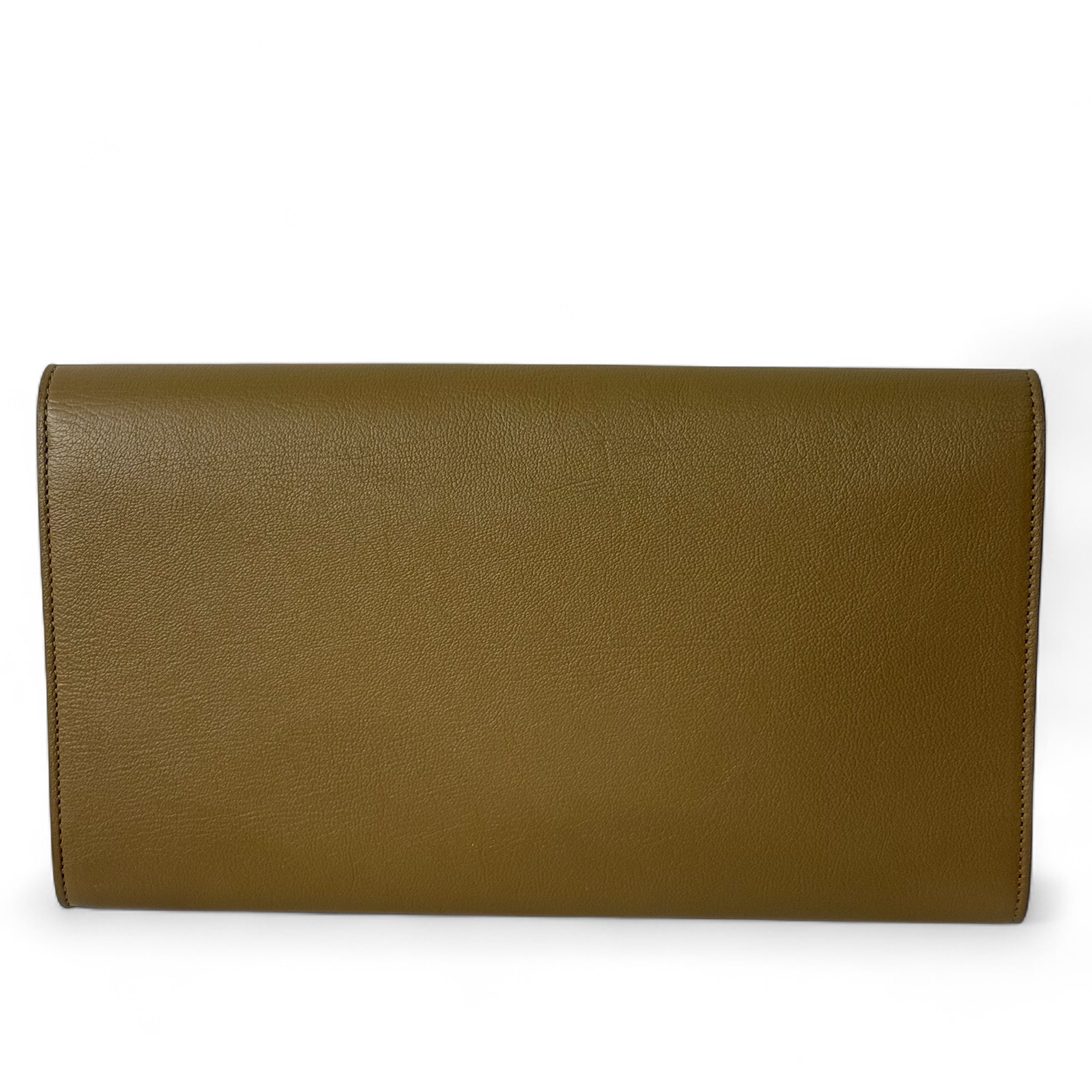 Saint Laurent - Pochette en cuir logo