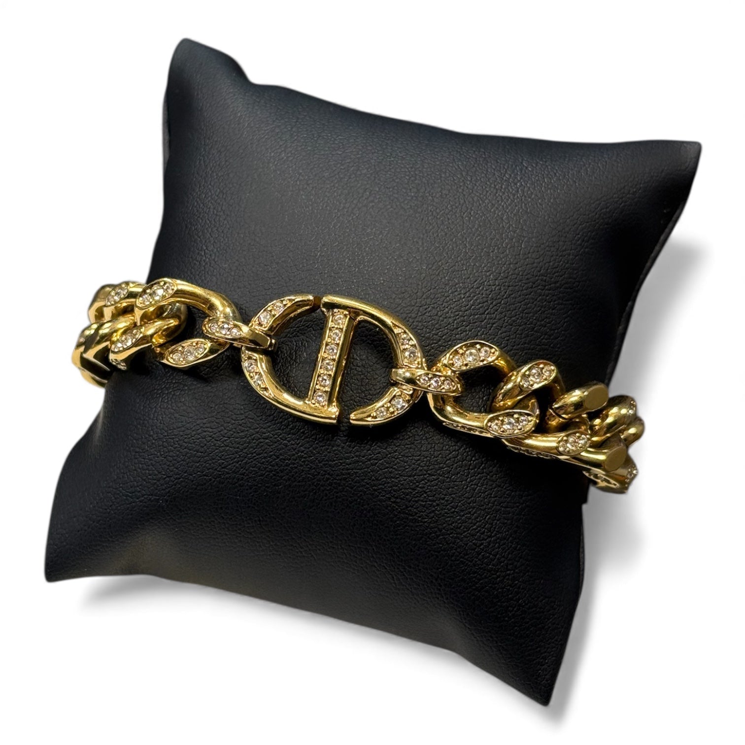 Dior - Bracelet CD strass