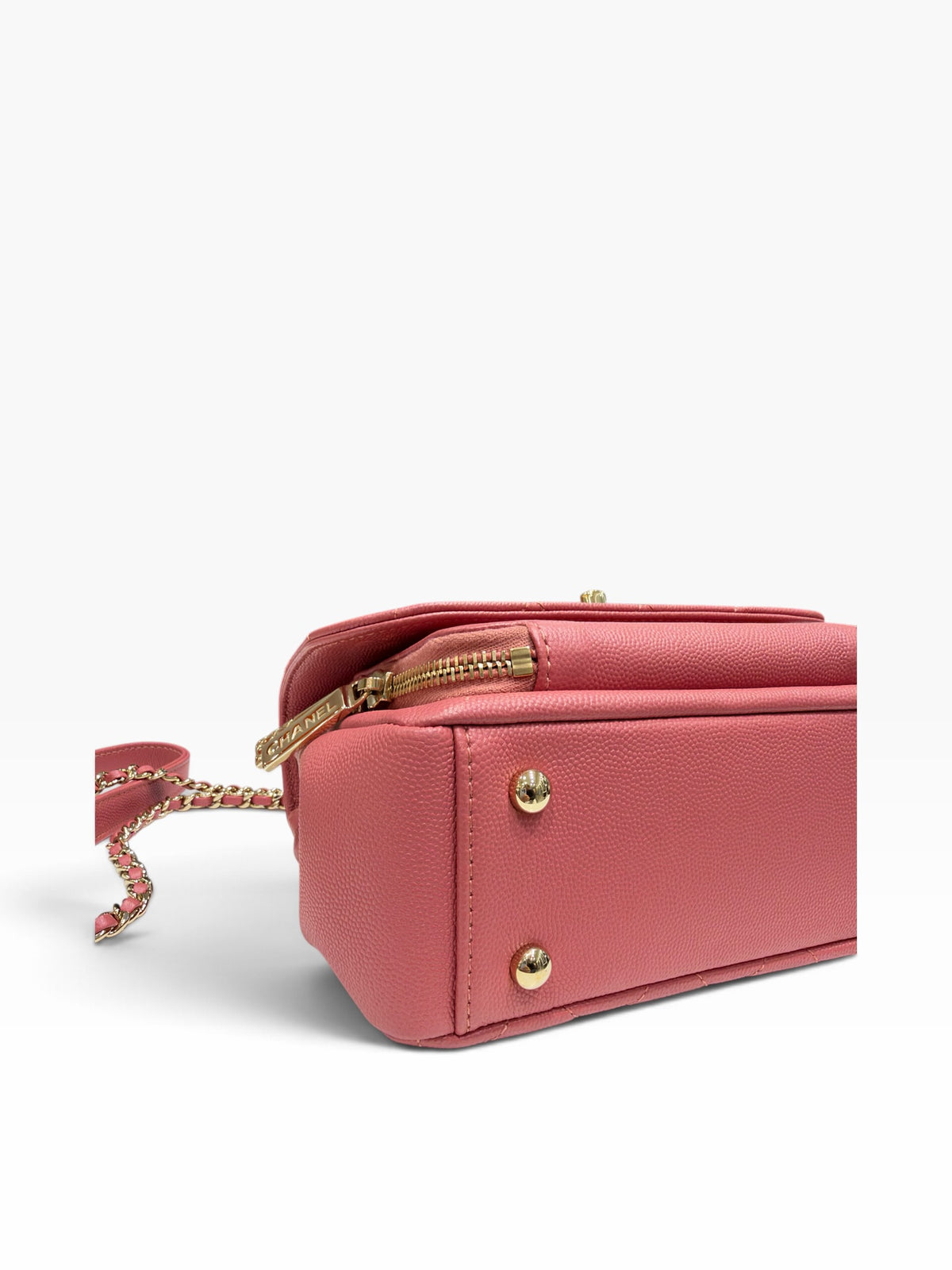 Chanel - Sac Business Affinity rose cuir caviar