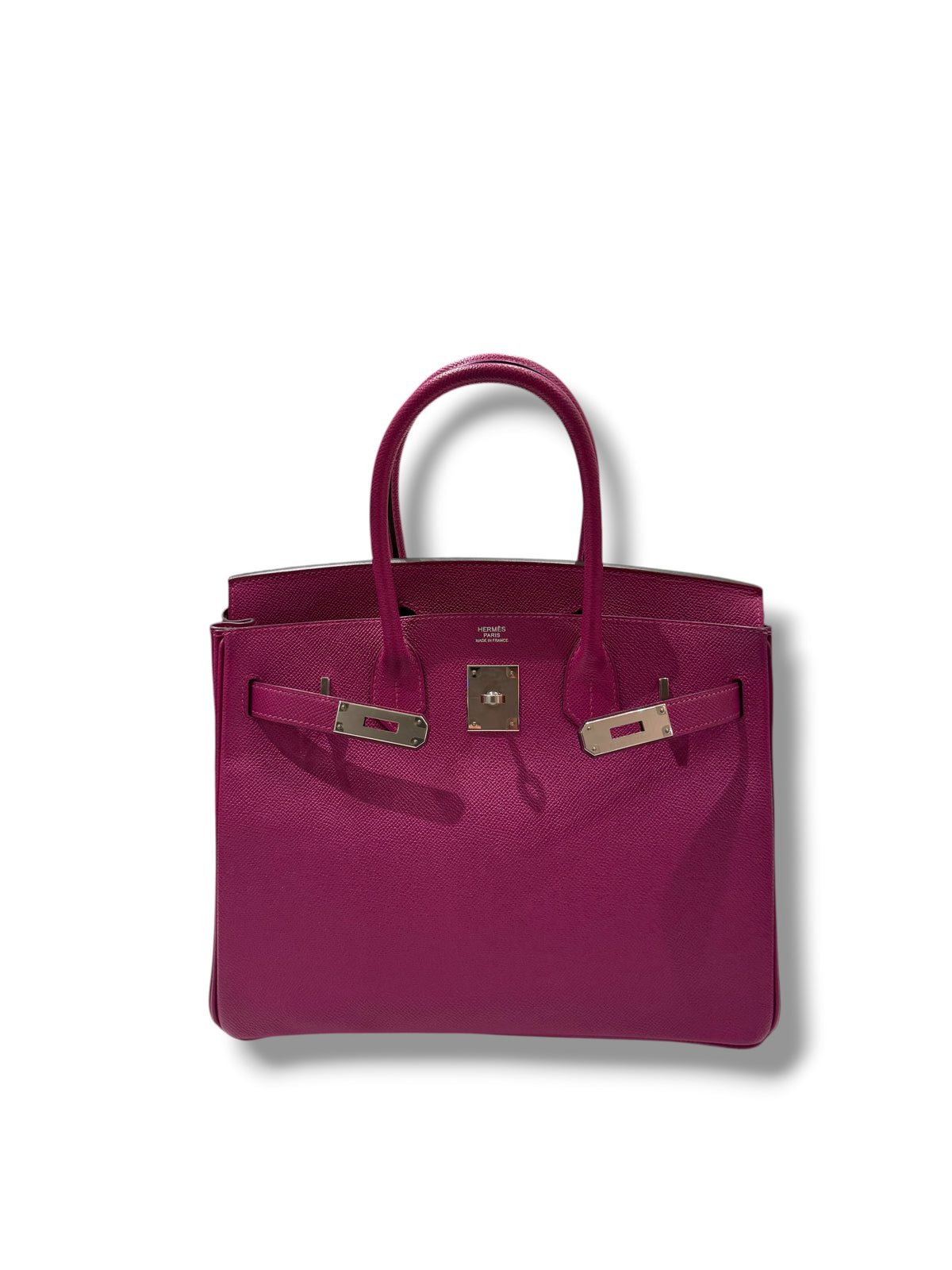 Hermès - Sac Birkin 30 Epsom Rose Pourpre PHW