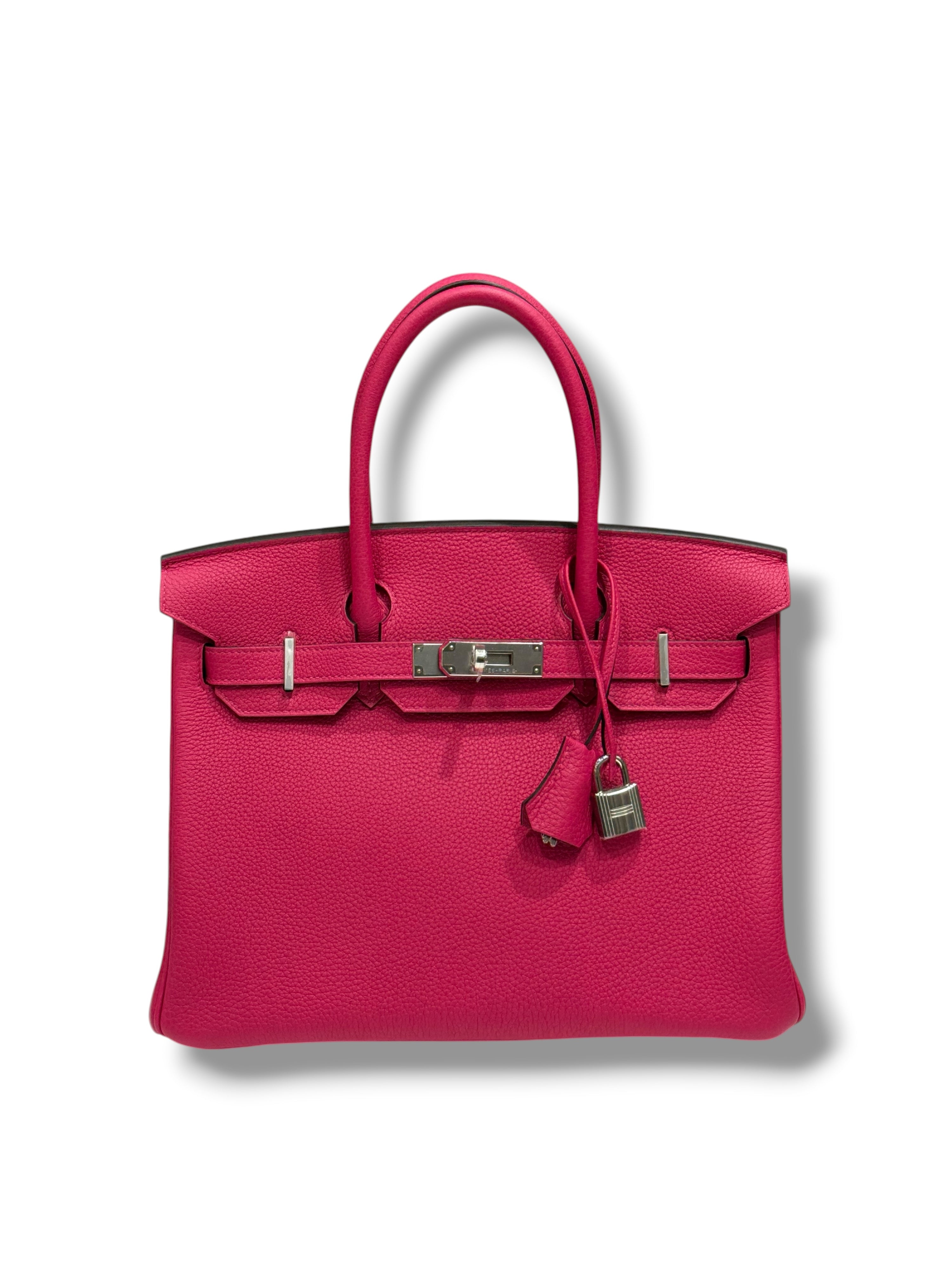 Hermès - Sac Birkin 30 Rose Mexico PHW